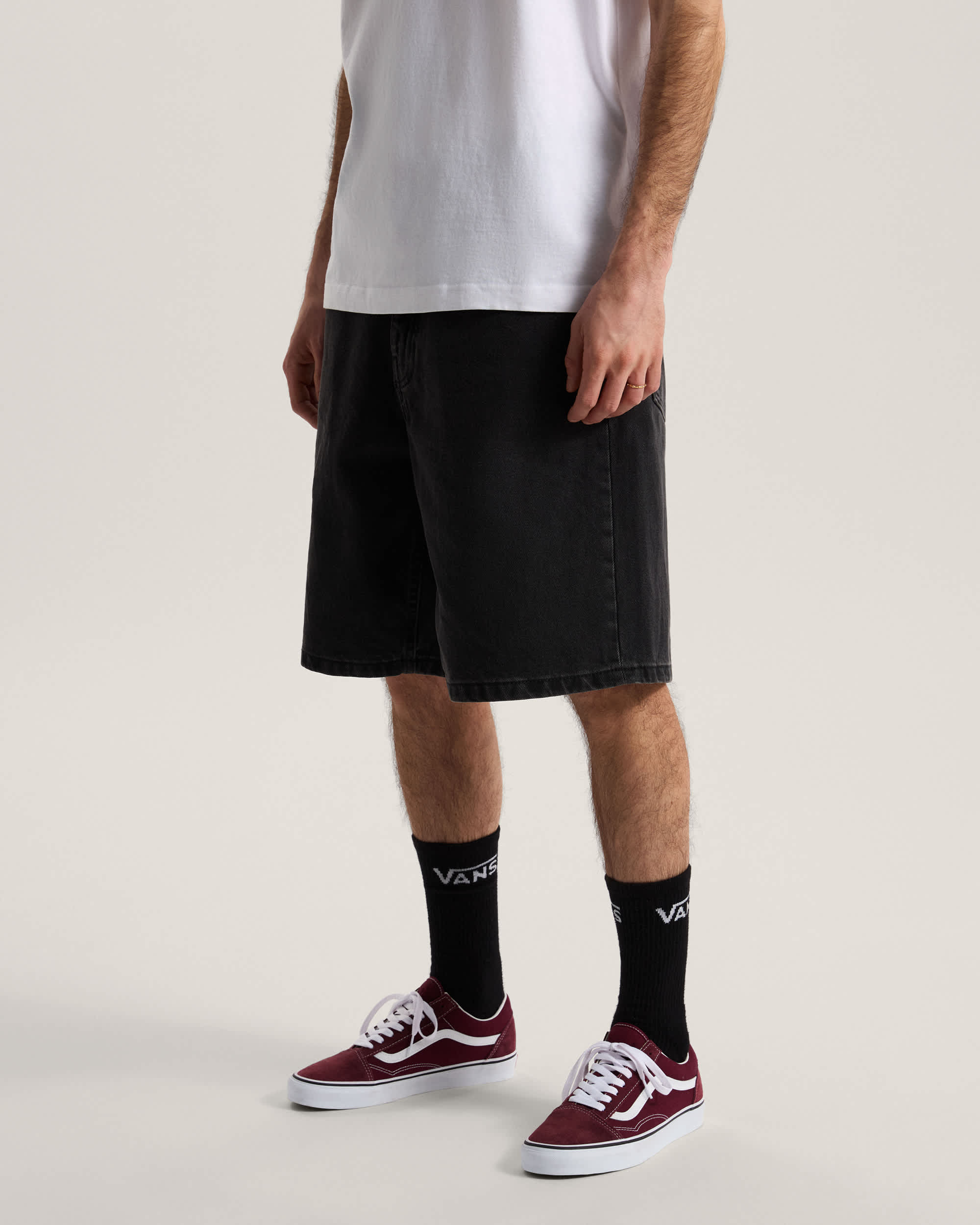 Pantaloncini baggy in denim Check5 VANS Nero ALT4