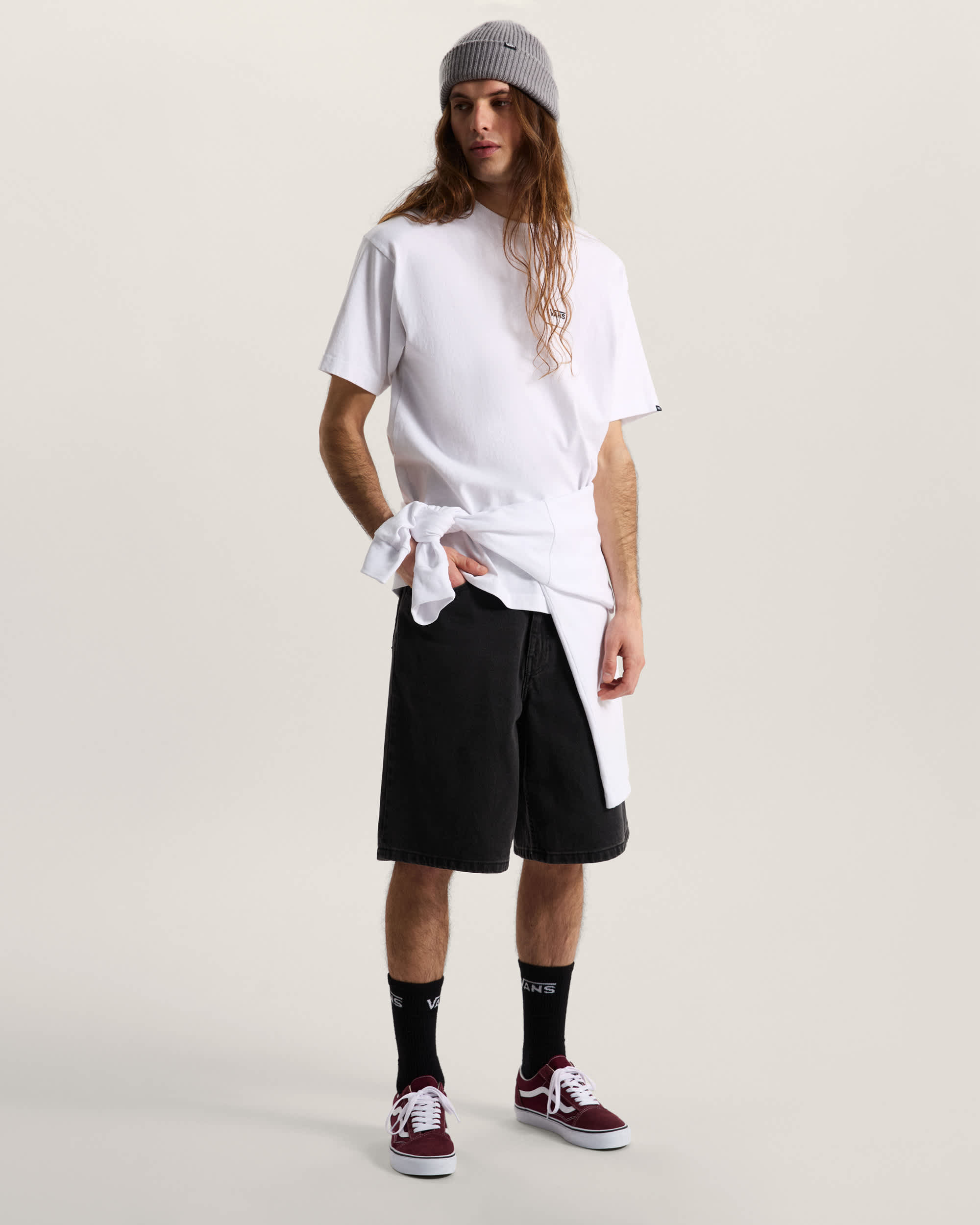 Pantaloncini baggy in denim Check5 VANS Nero ALT5