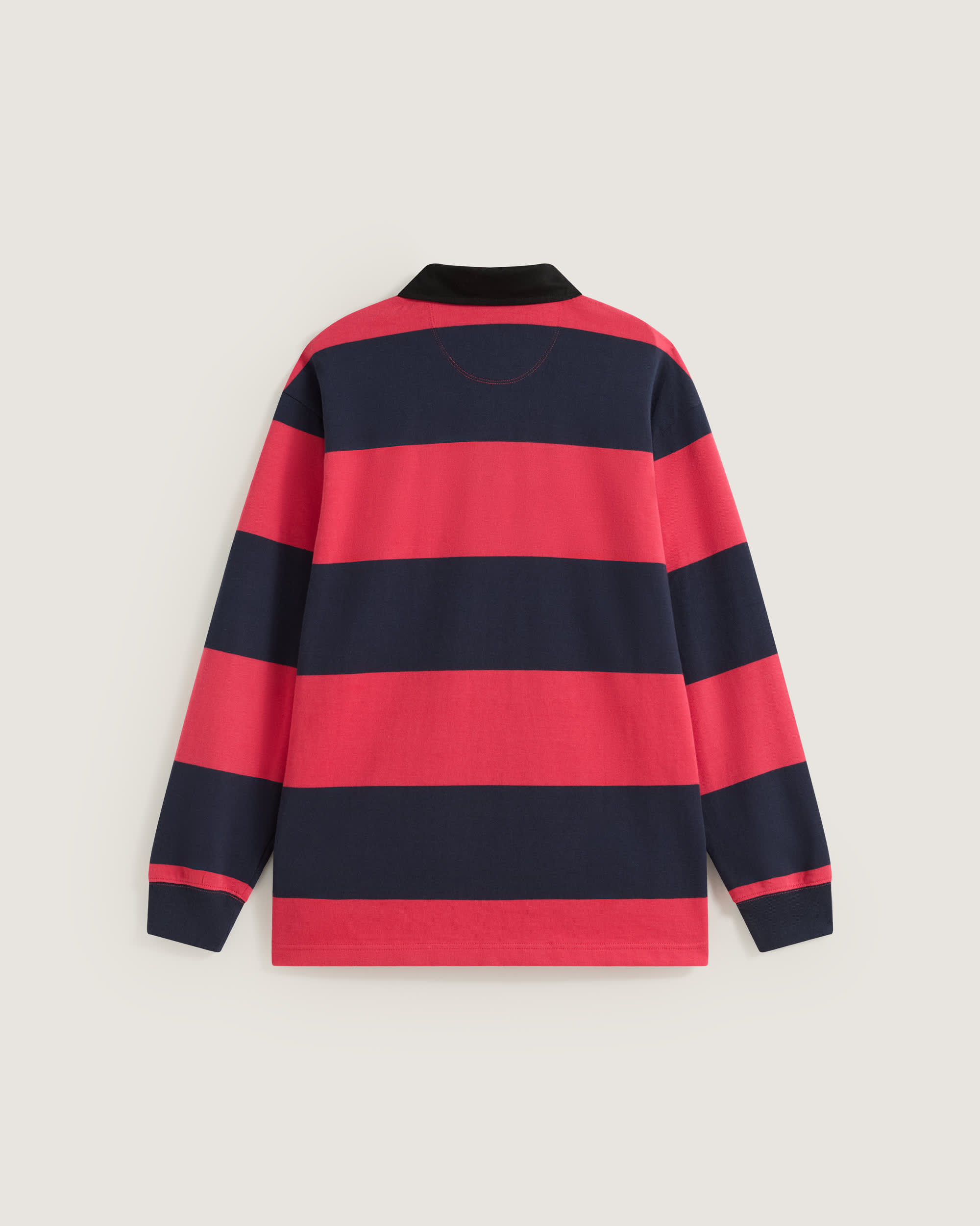 Ward Stripe Rugby Knit Polo VANS Rot ALT1