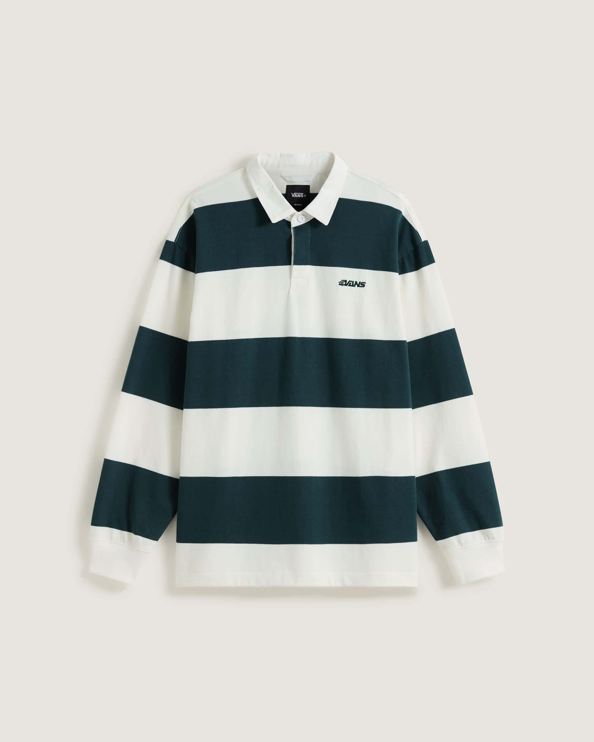 Ward Stripe Rugby Knit MarshmallowMysticMoss VANS Green HERO
