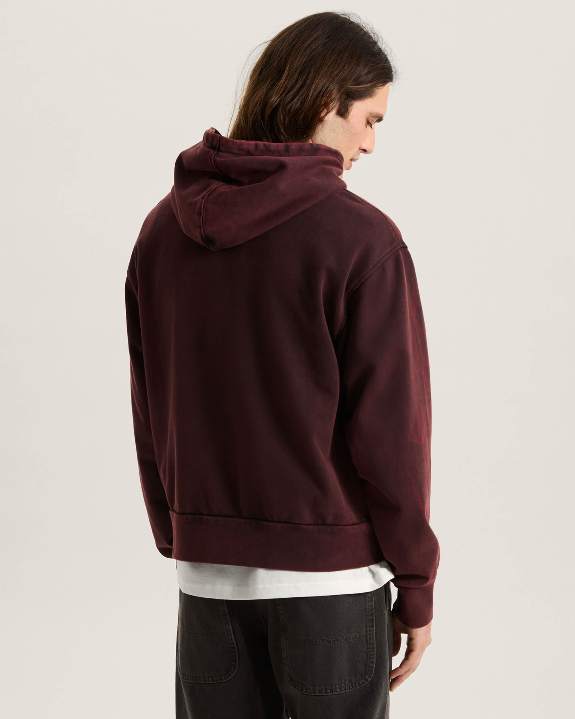 Dayana Tribal Flame Pullover Hoodie VANS Brown ALT3