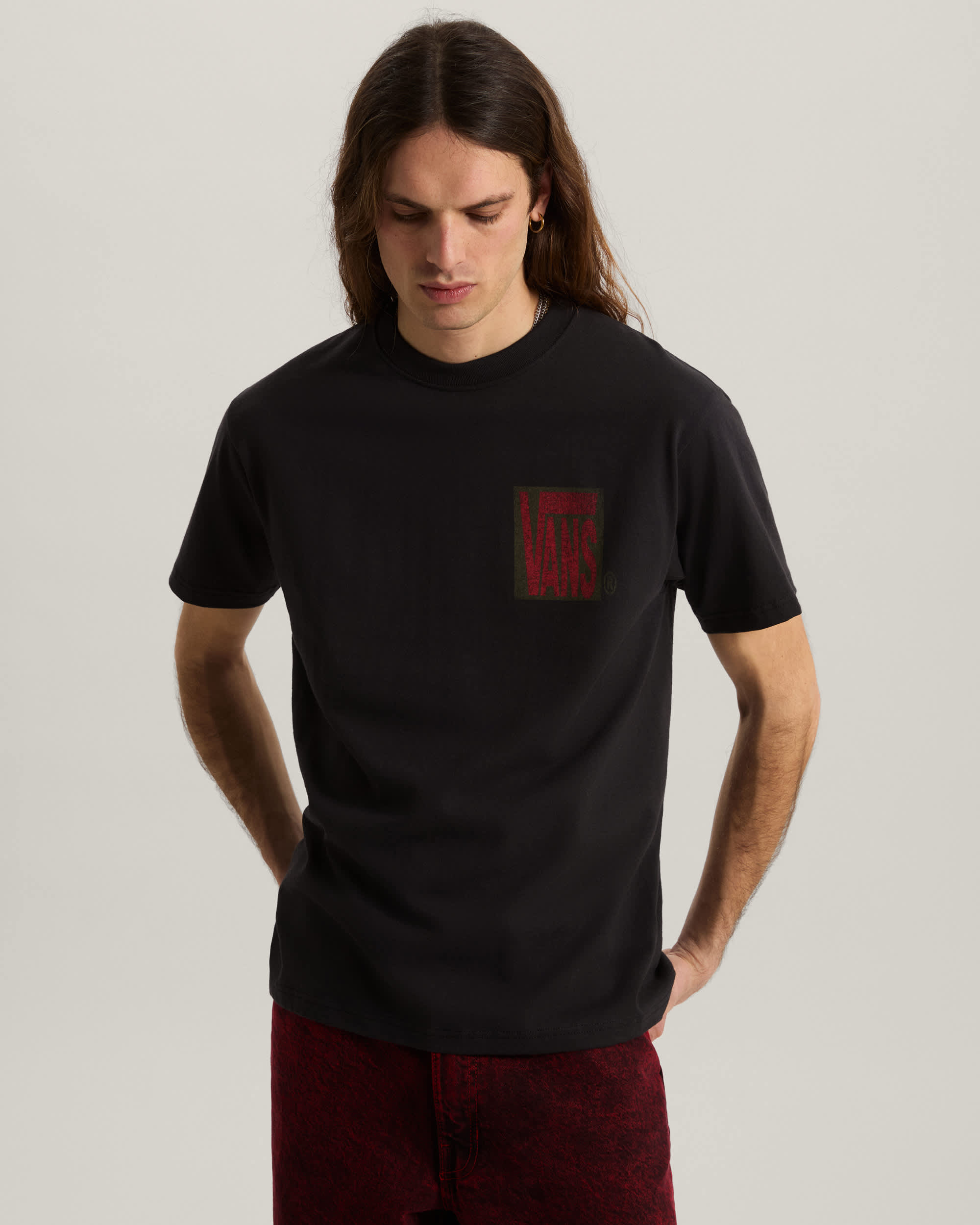 Tshirt Stretch Stack Crackle VANS Noir ALT2