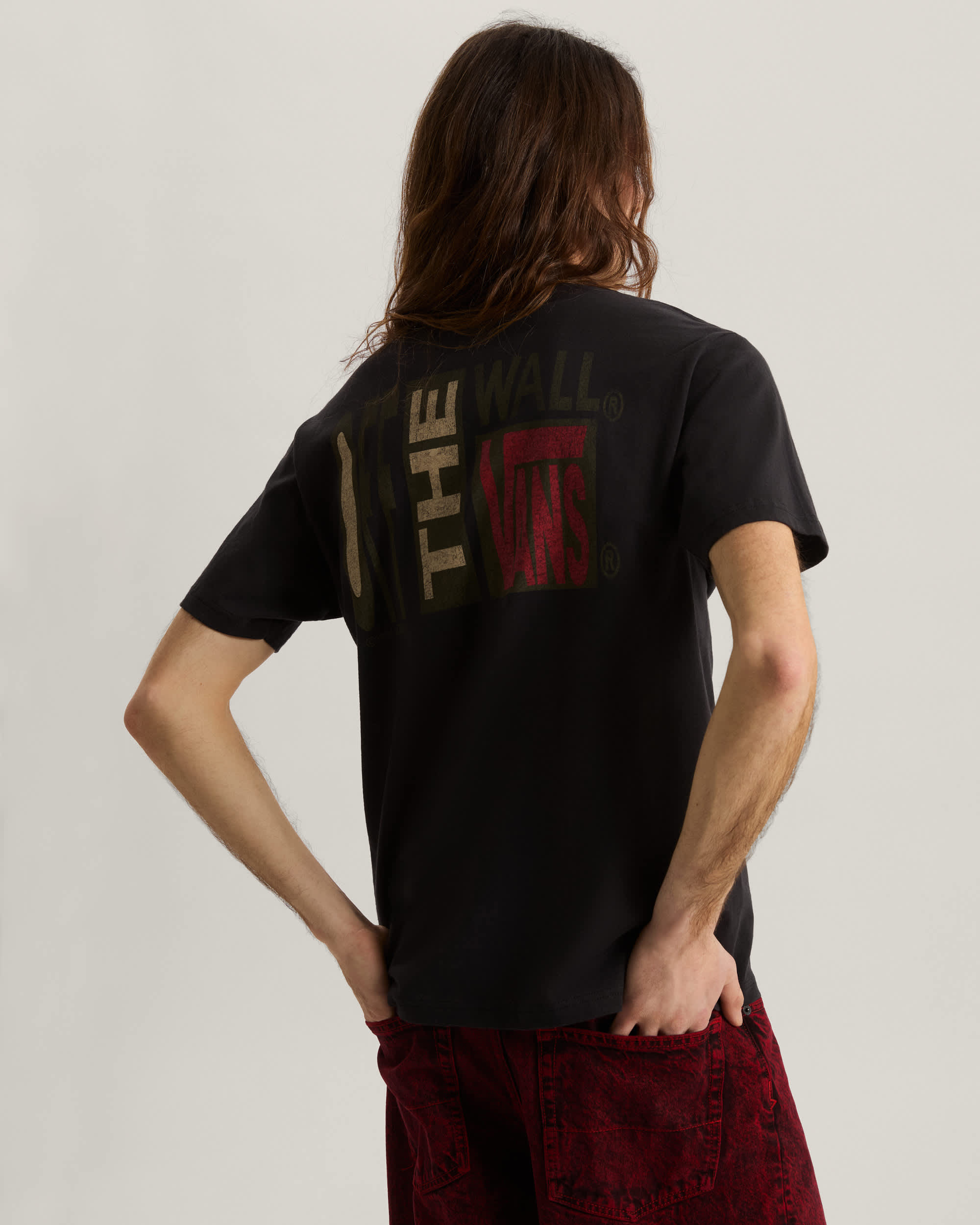 Tshirt Stretch Stack Crackle VANS Noir ALT3