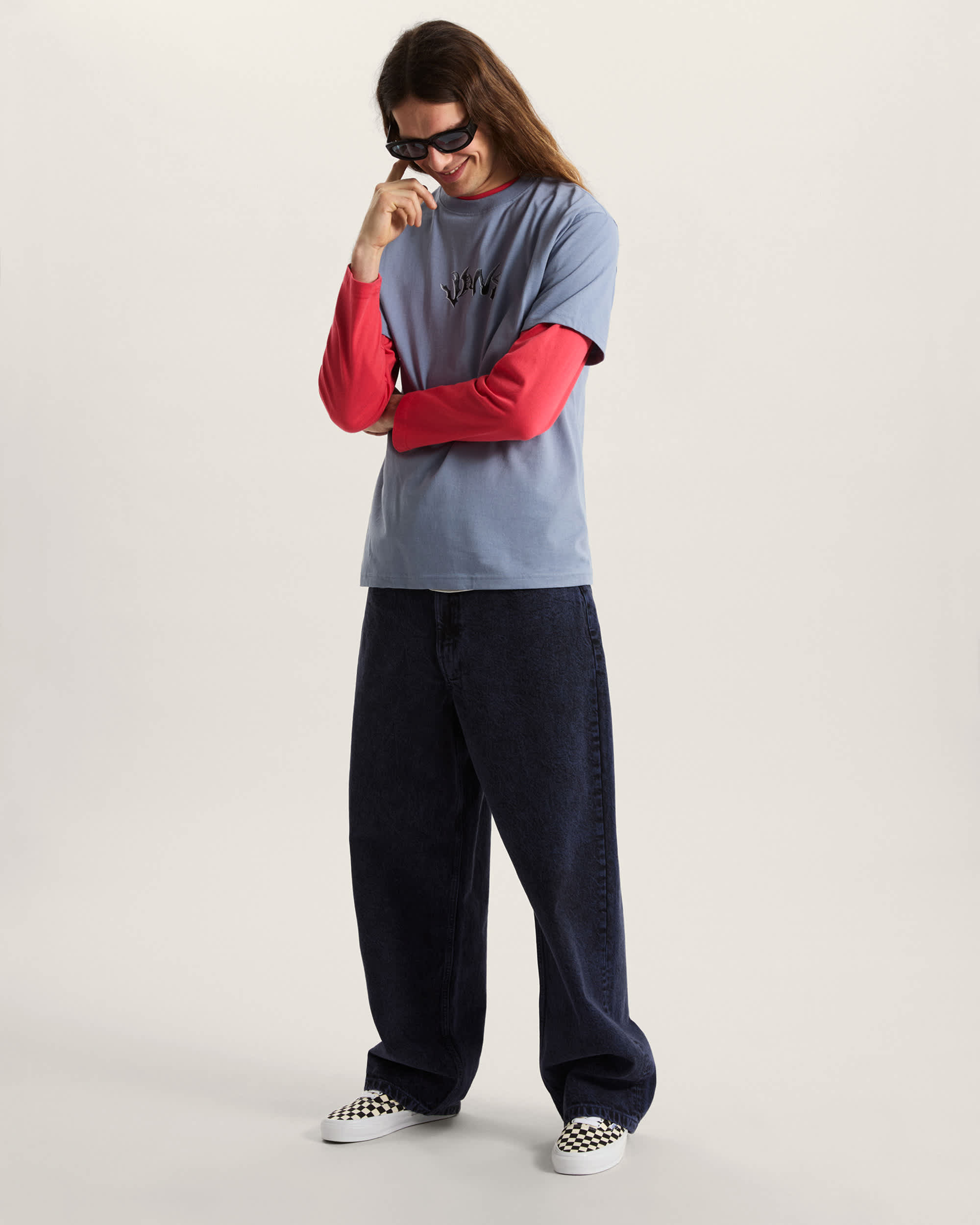 Tshirt Wild Circle VANS Bleu ALT4