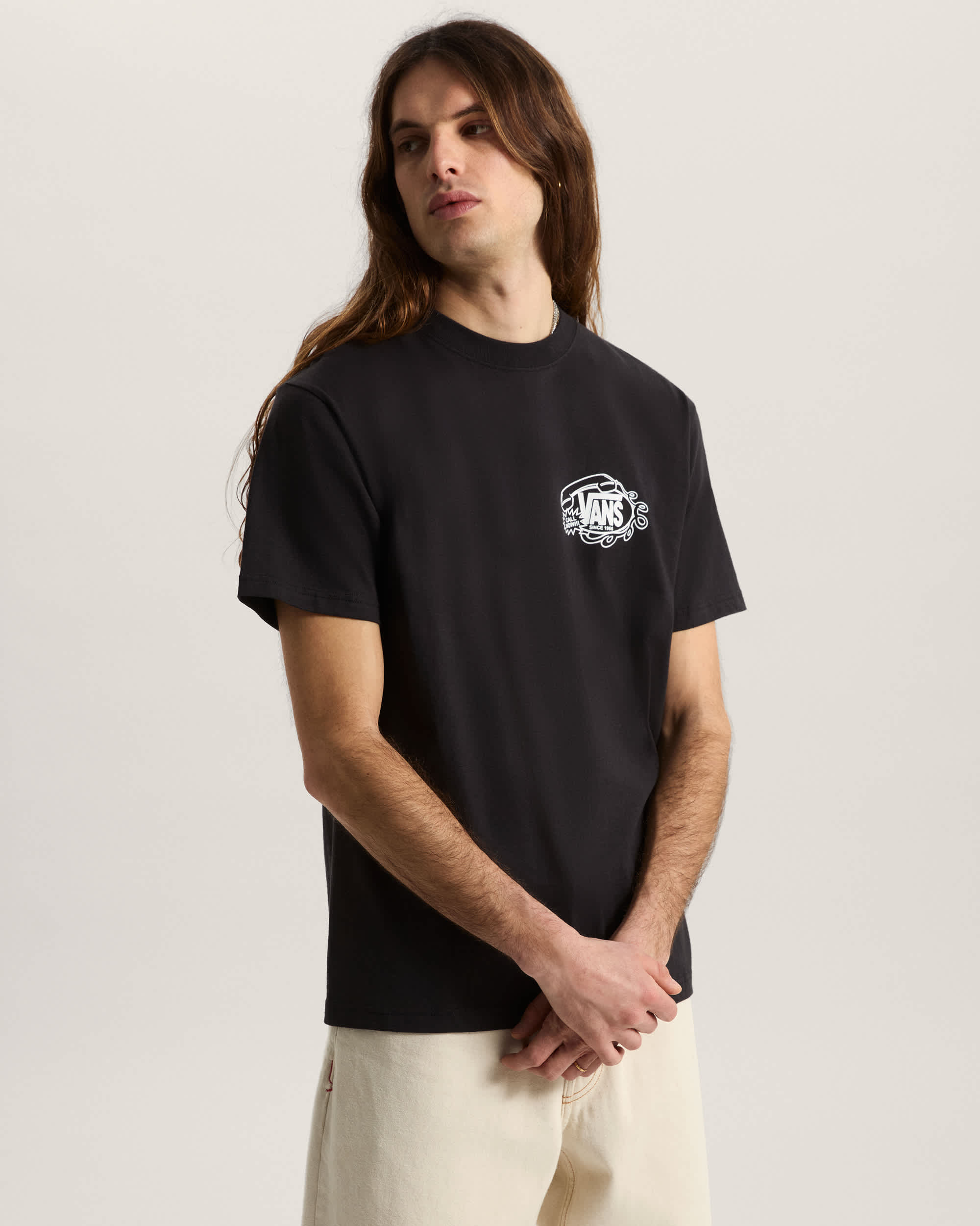 Hot Lines SS Tee Black VANS Schwarz ALT2