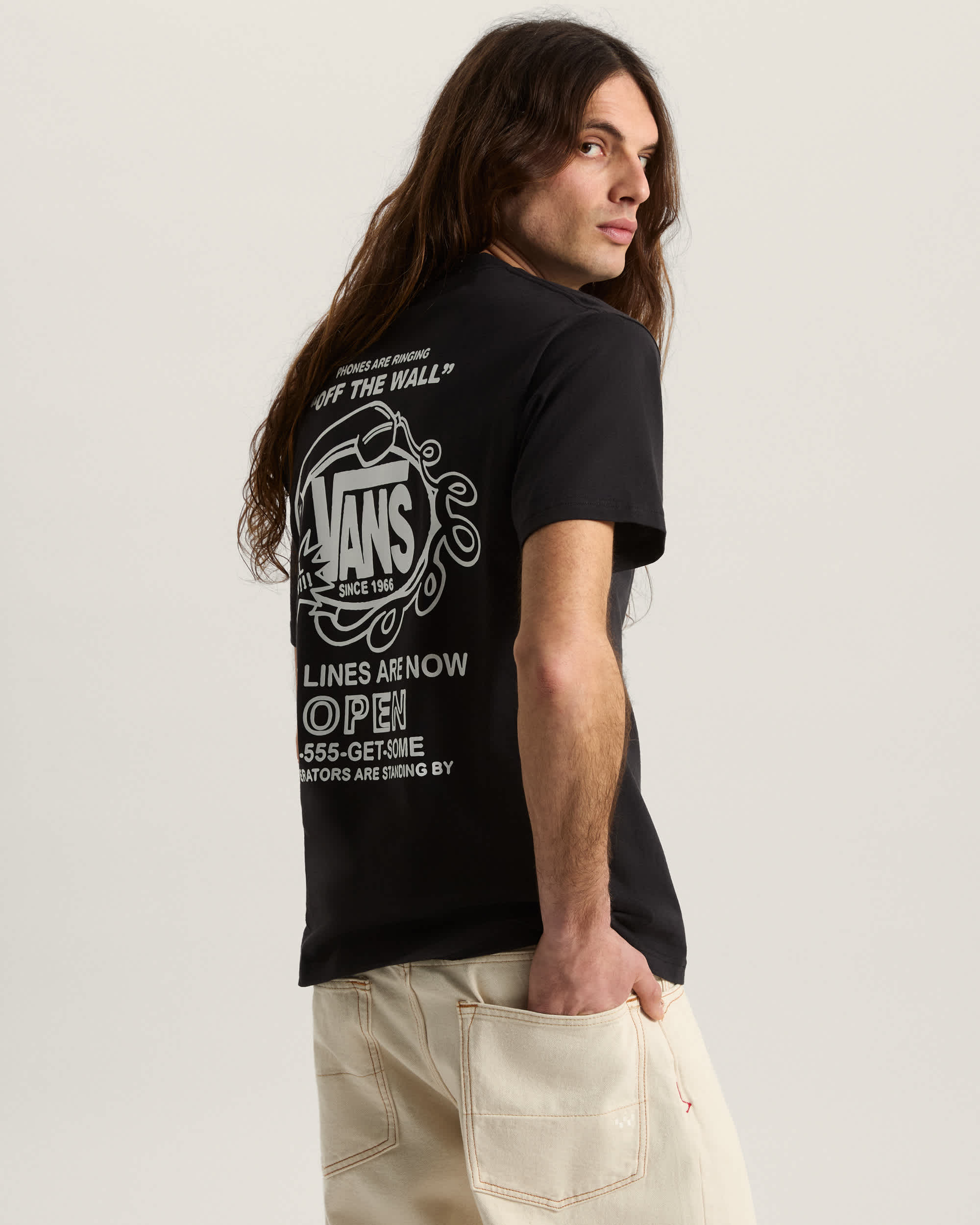 Hot Lines TShirt VANS Schwarz ALT3