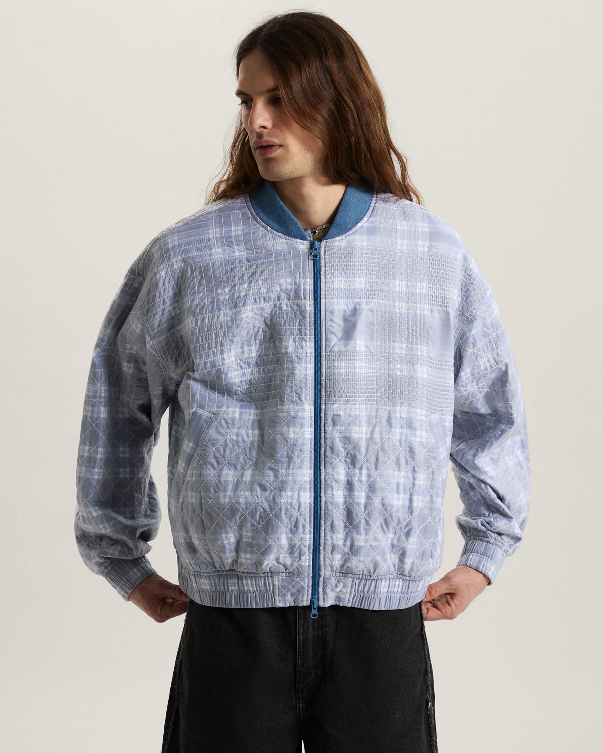 OTW x TDC Double Layered Bomber Jacket Deep Indigo VANS Azul ALT2