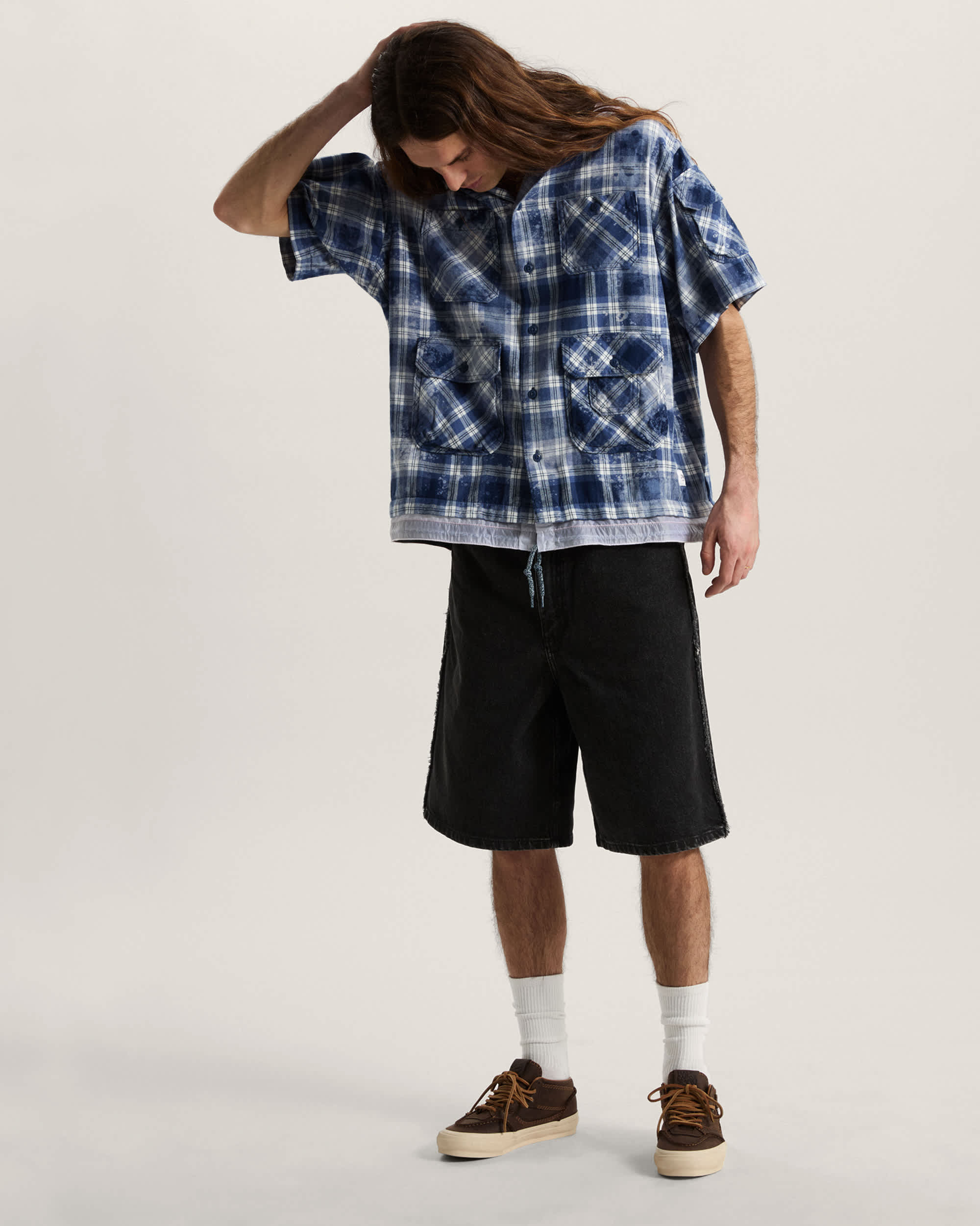 OTW x TDC Double Layered Shacket Deep Indigo VANS Azul ALT5