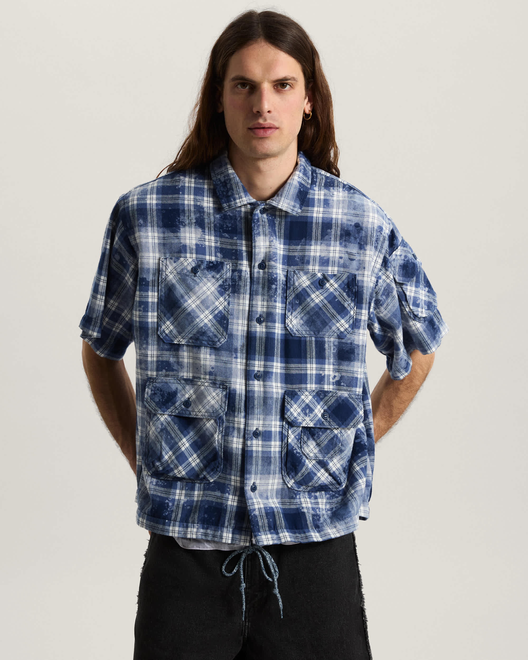 OTW x TDC Double Layered Shacket Deep Indigo VANS Azul ALT6