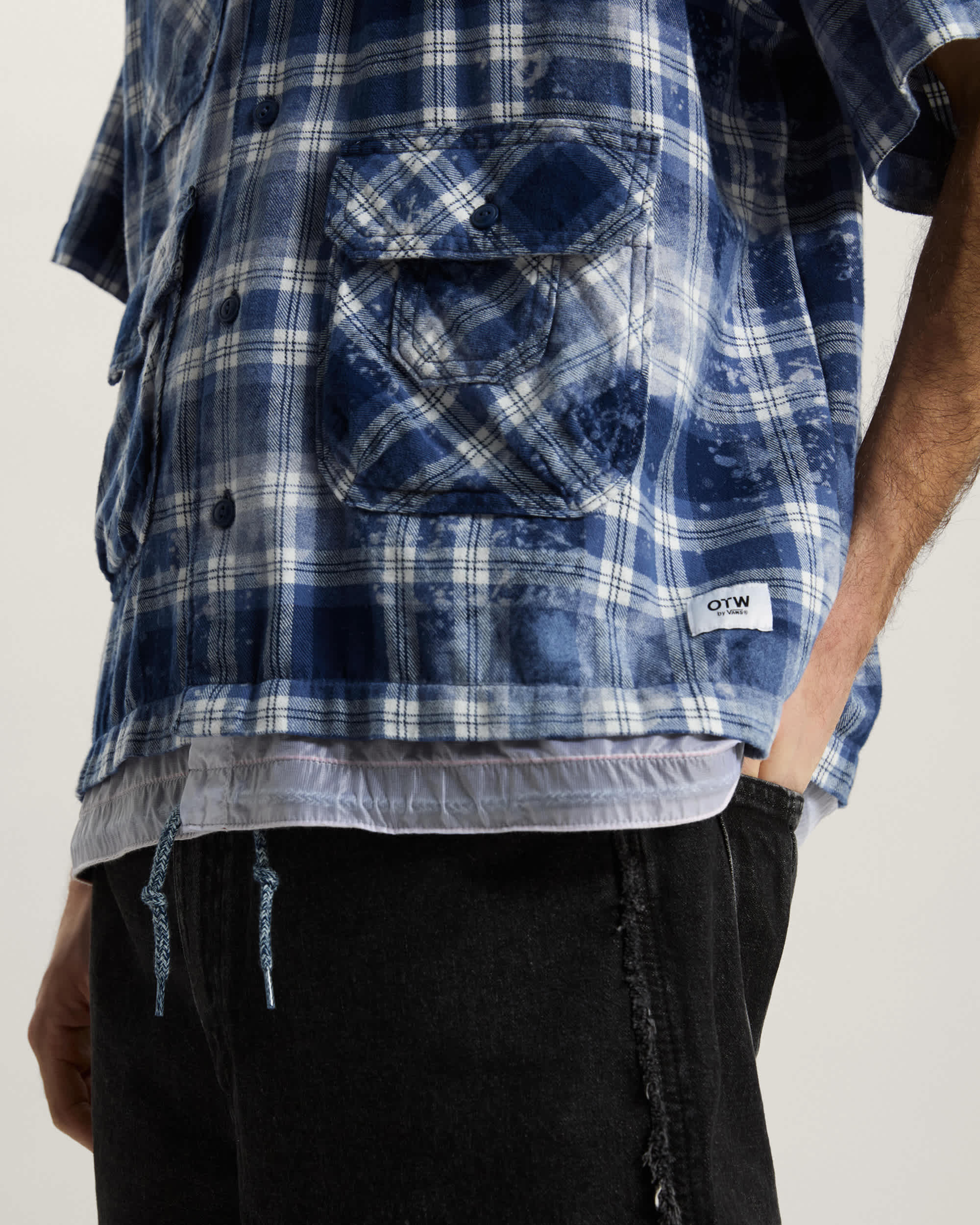 OTW x TDC Double Layered Shacket Deep Indigo VANS Azul ALT8