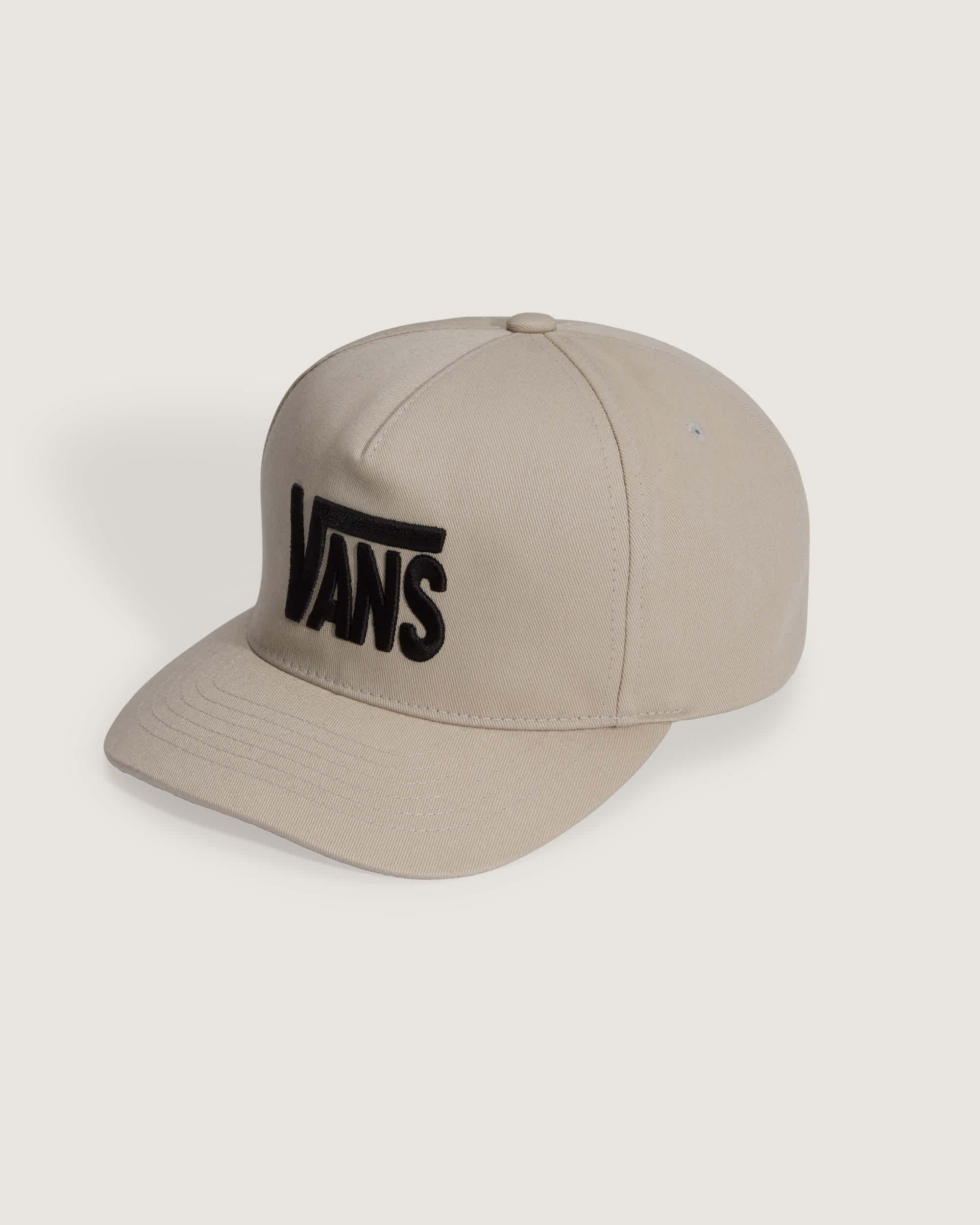 Stretch Logo Snapback Hat VANS Beige HERO