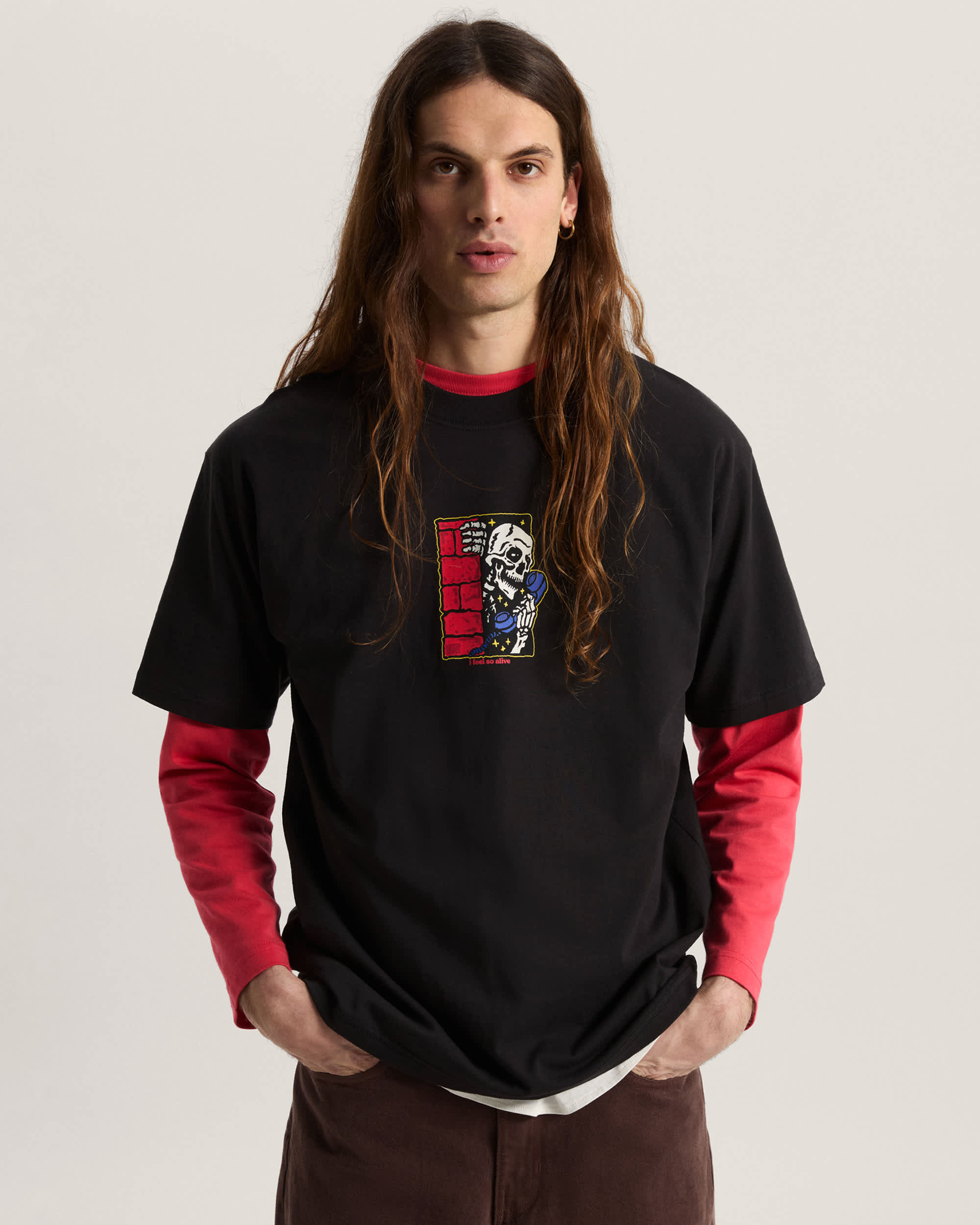 Tshirt Feel So Alive VANS Noir ALT2