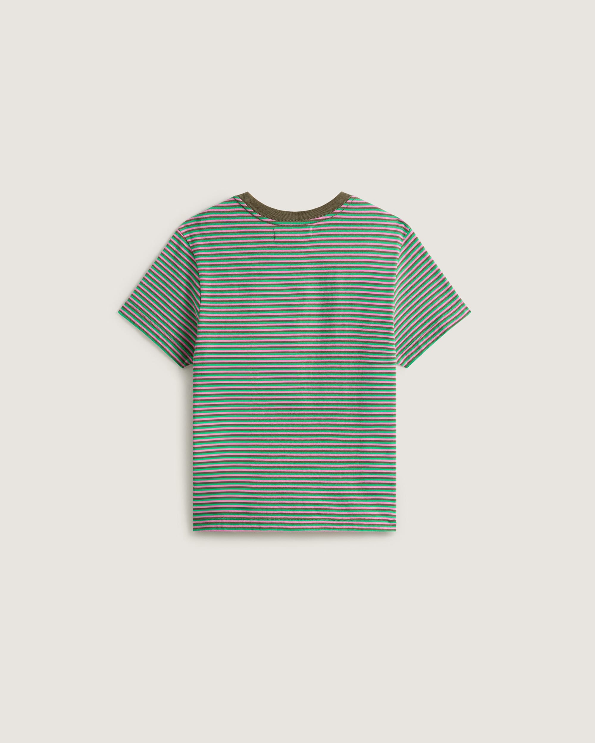 Salton Stripe TShirt VANS Green ALT1