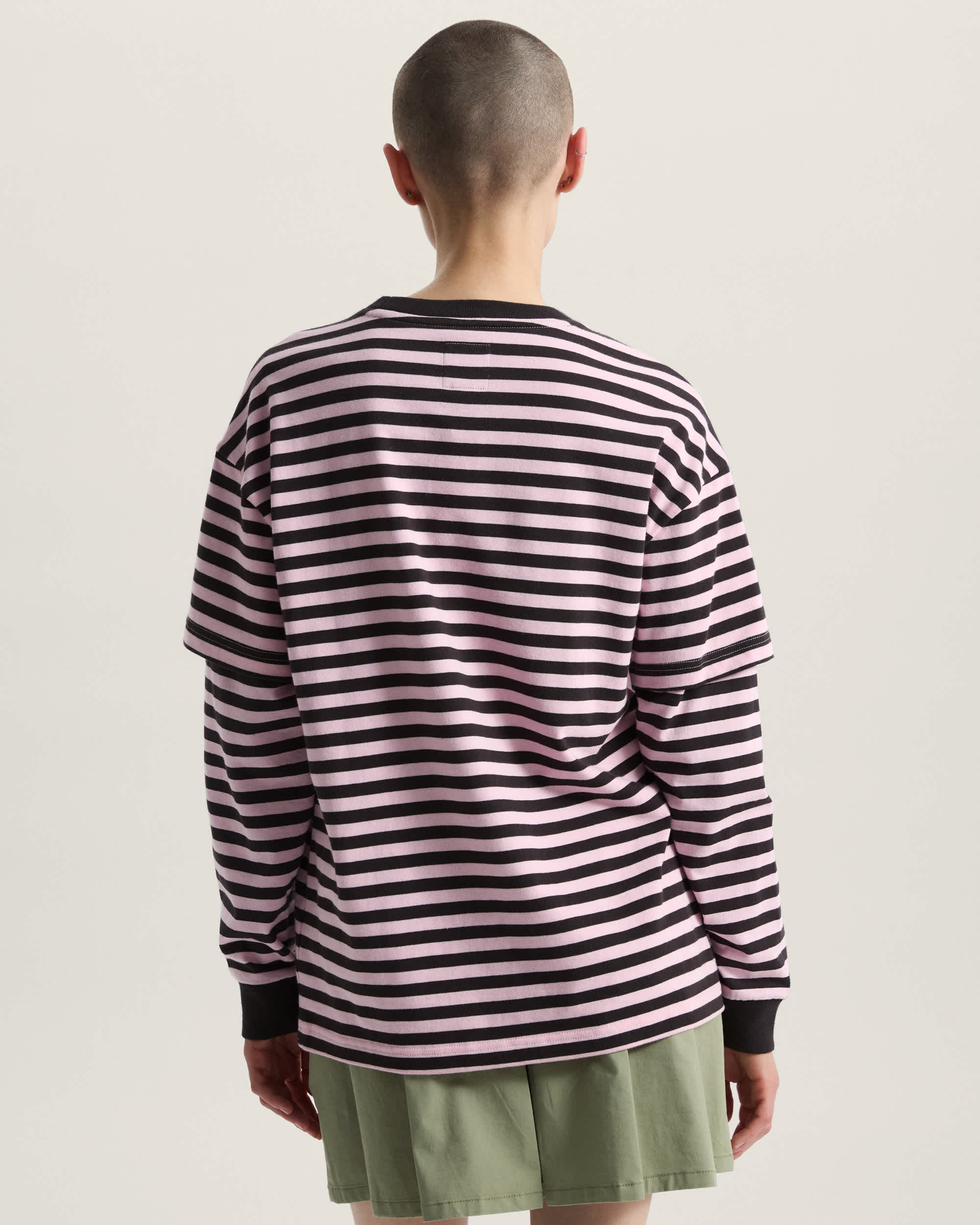 Twofer Long Sleeve TShirt VANS Pink ALT3