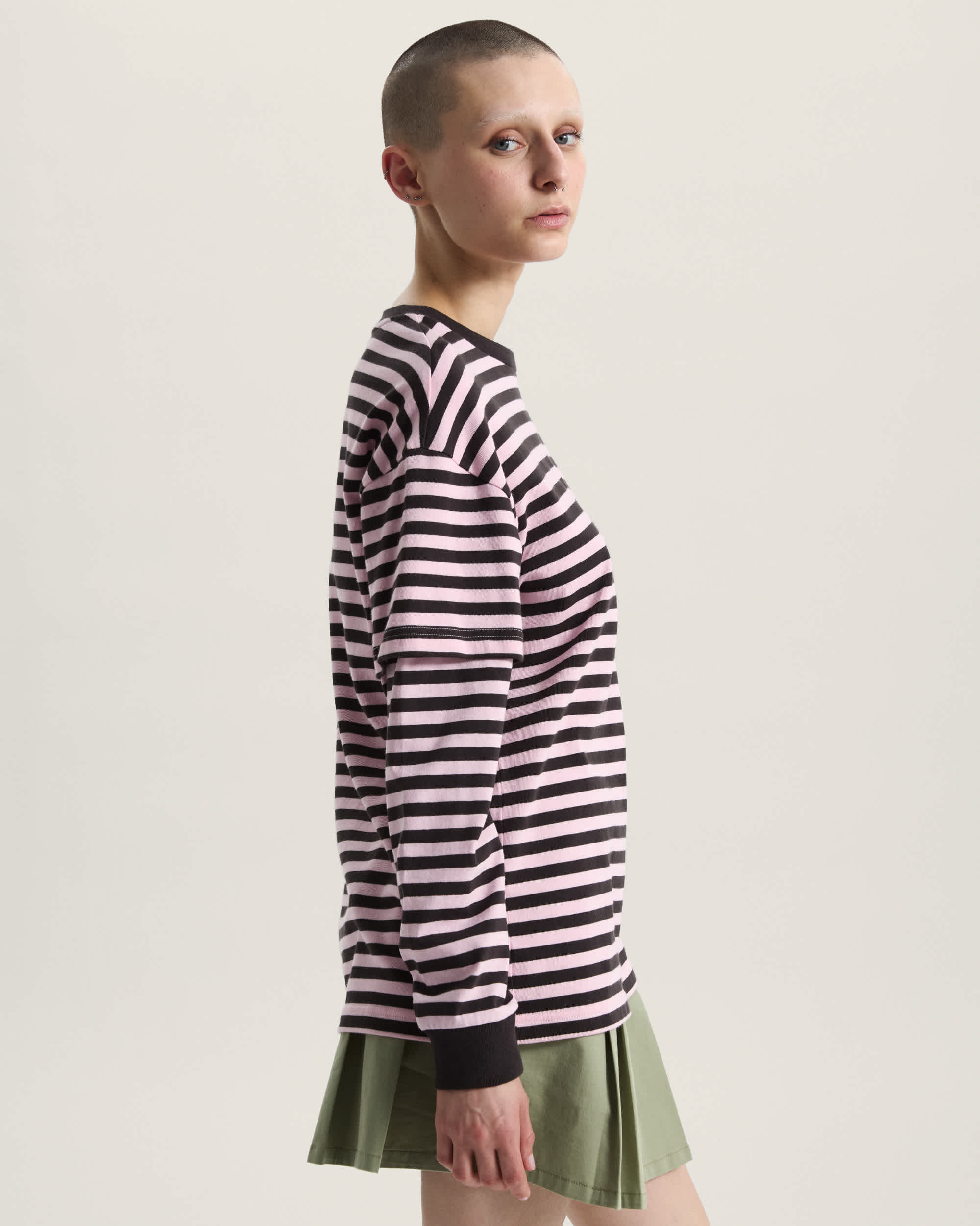 Twofer Long Sleeve TShirt VANS Pink ALT4