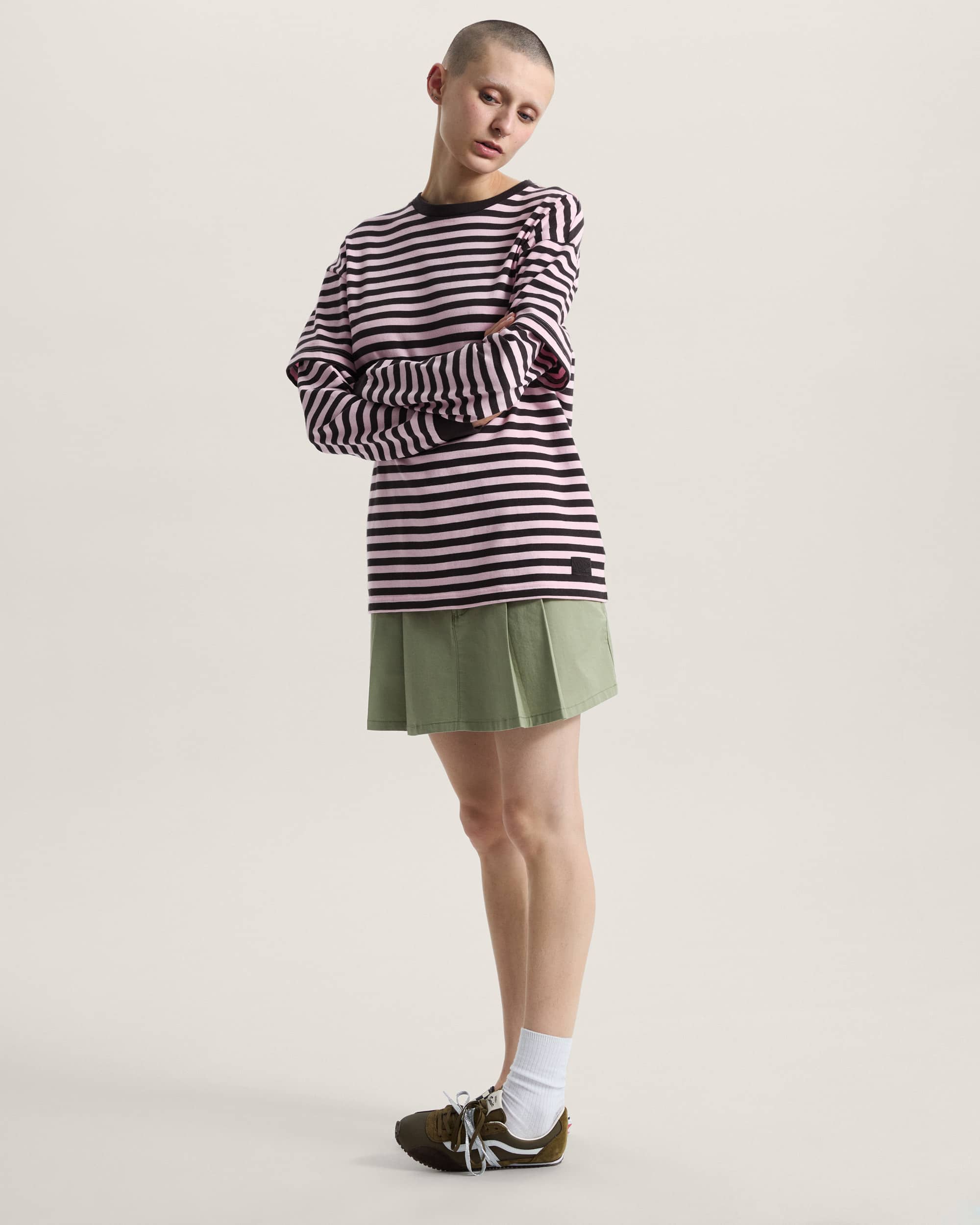 Twofer Long Sleeve TShirt VANS Pink ALT5