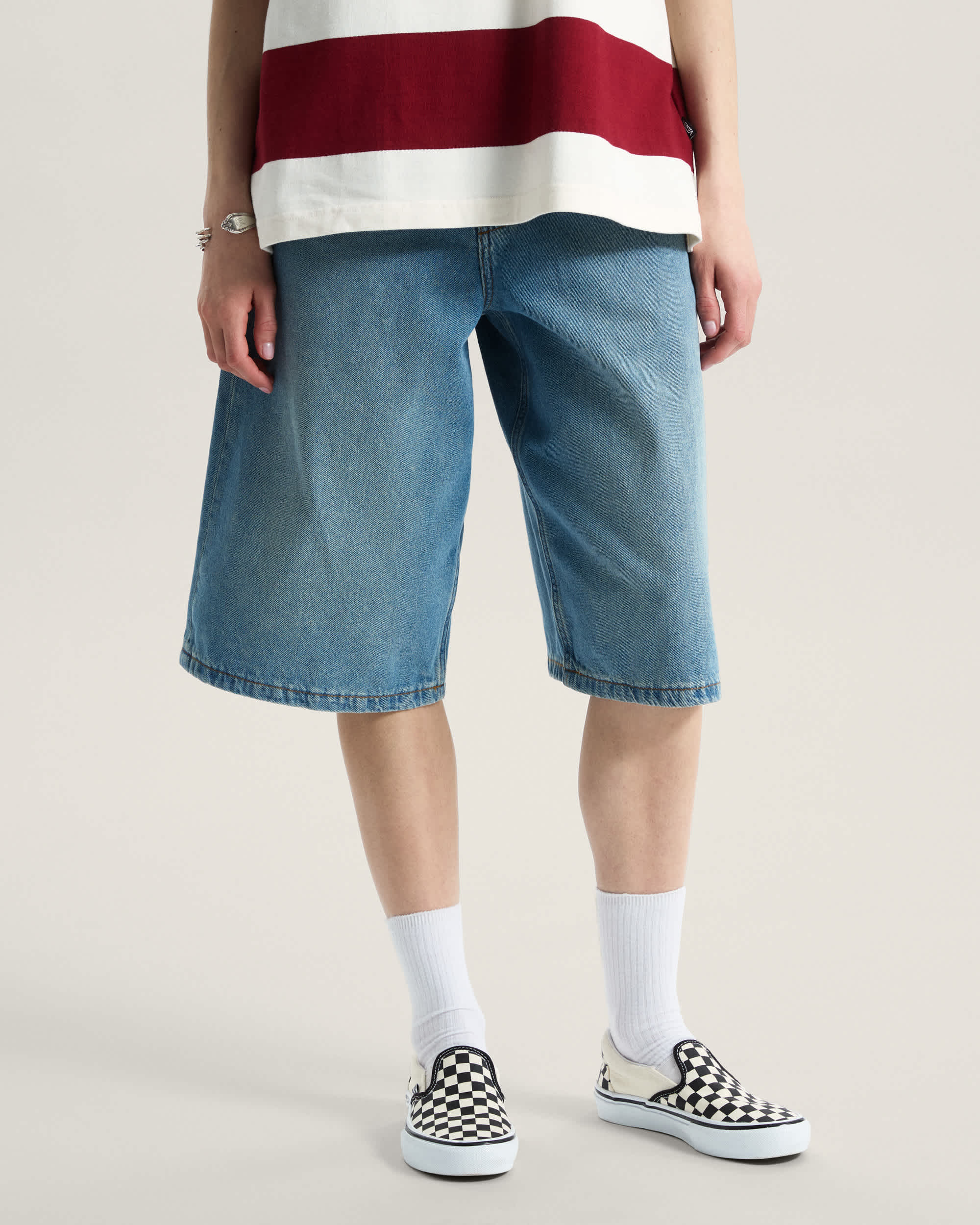 Cinched Check5 BaggyShorts VANS Blau ALT2