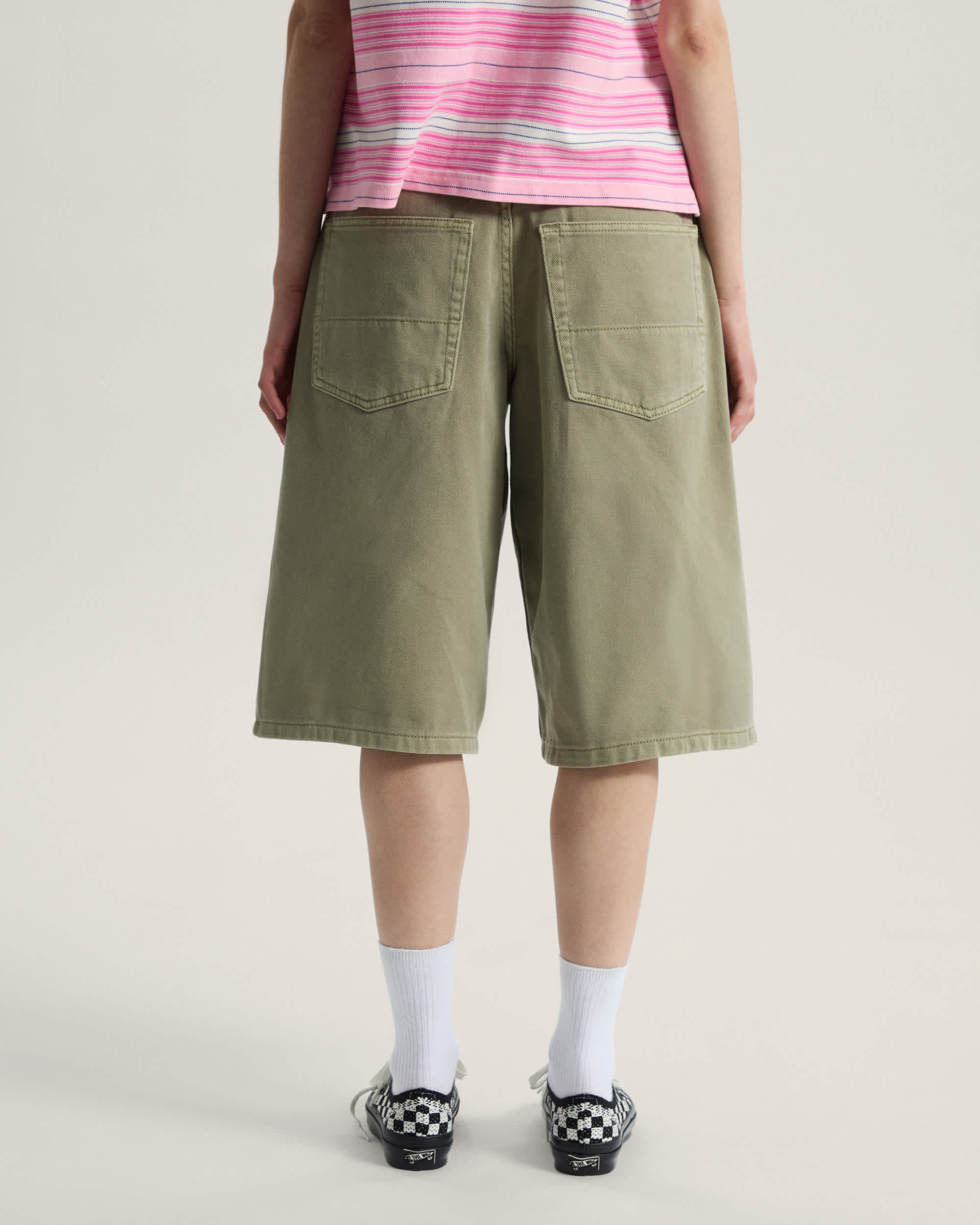 Cinched Check5 Baggy Shorts VANS Beige ALT3