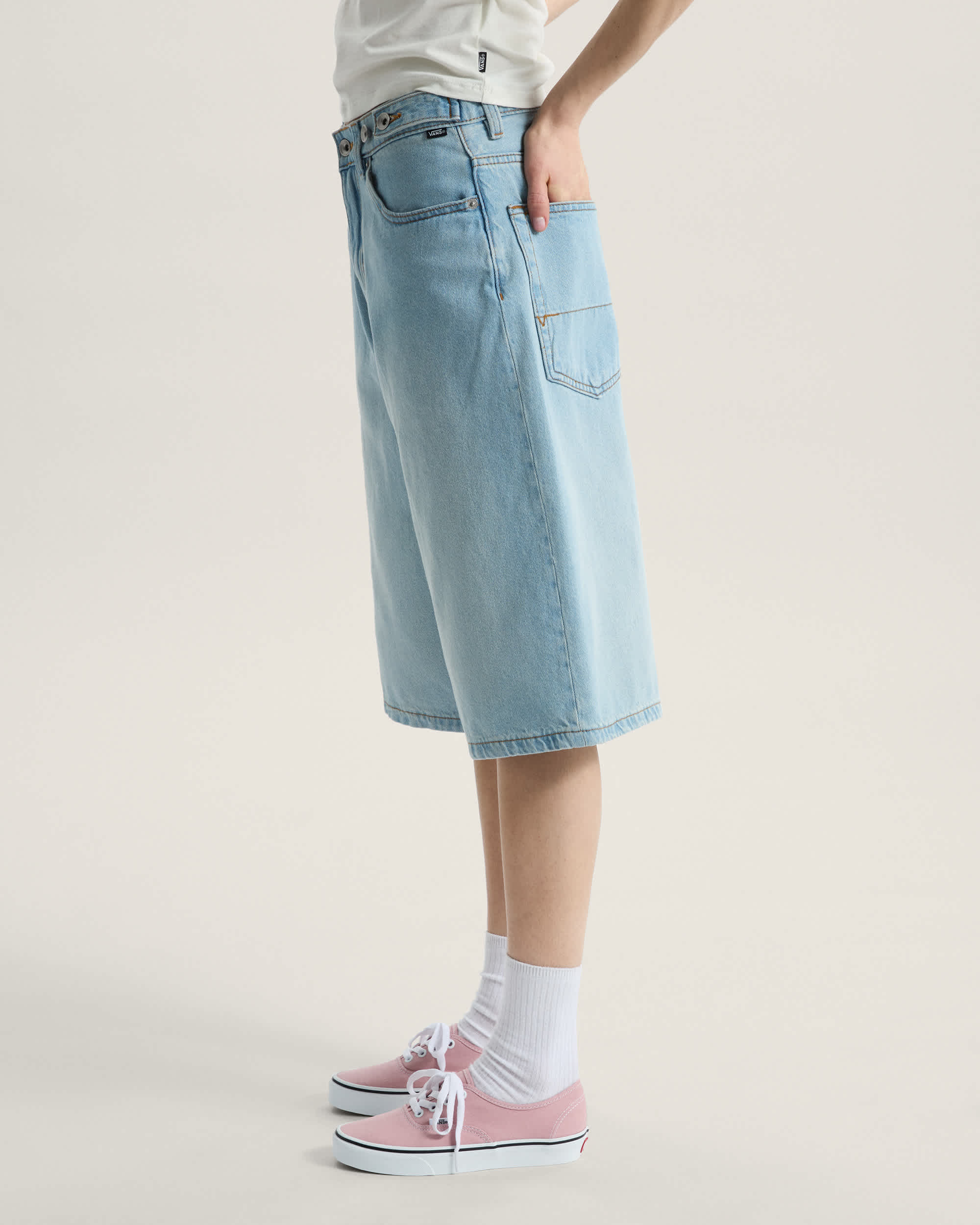 Cinched Check5 BaggyShorts VANS Blau ALT4