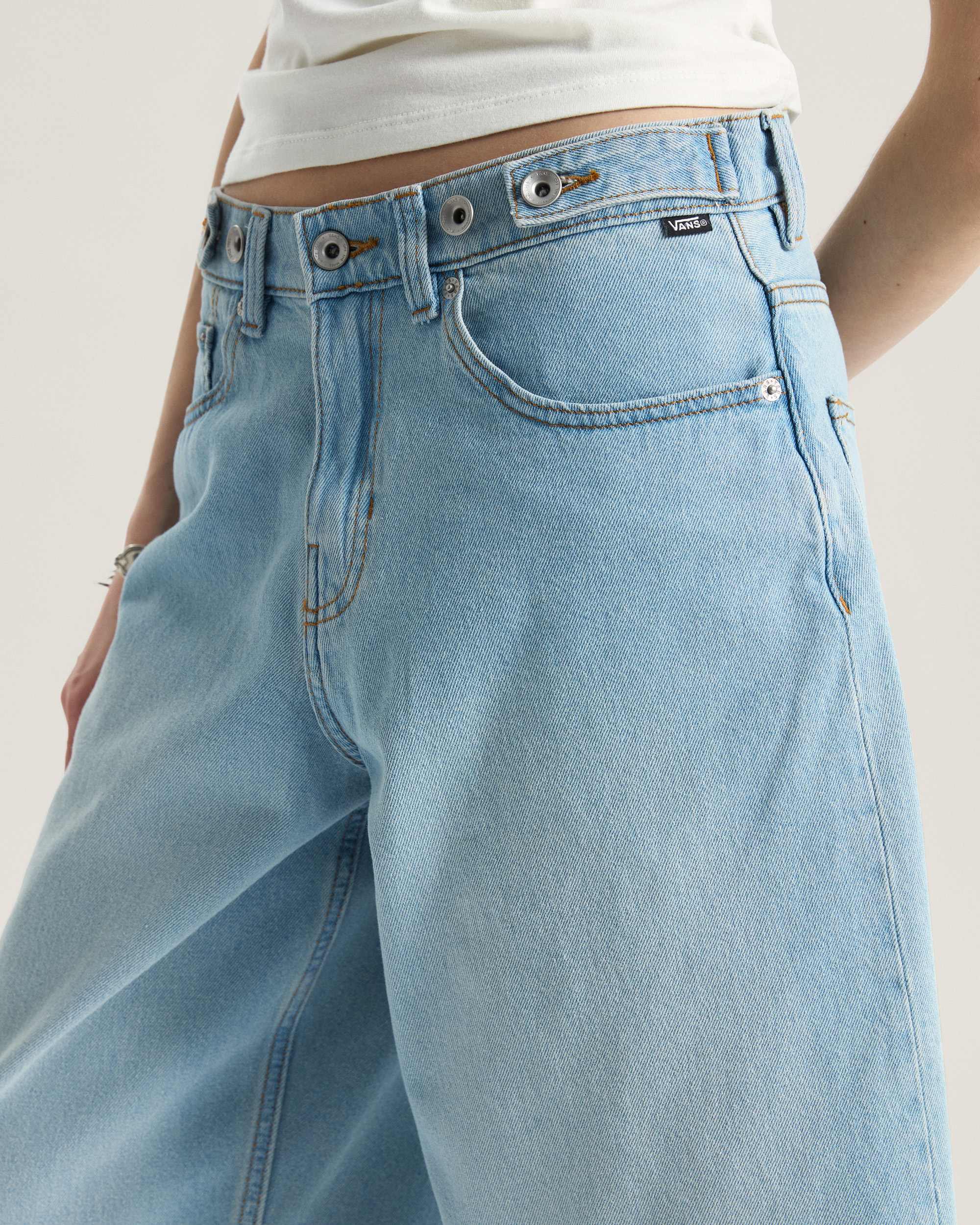 Cinched Check5 BaggyShorts VANS Blau ALT6