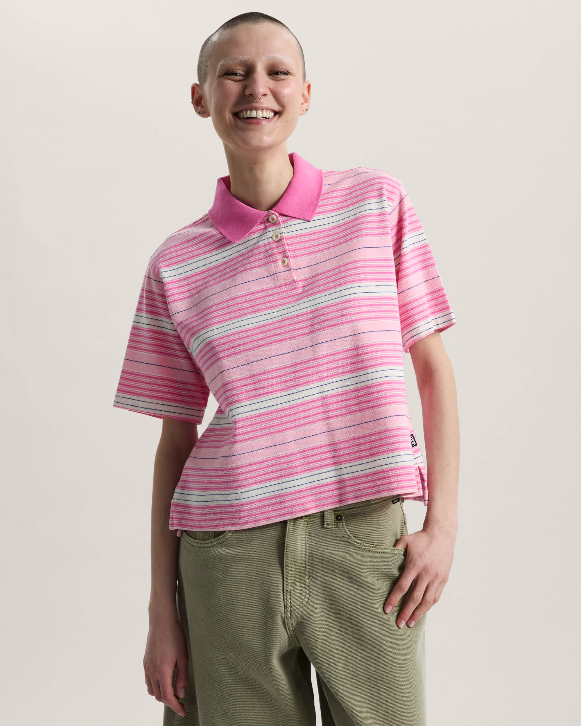 Swing Knit Polohemd VANS Rosa ALT2
