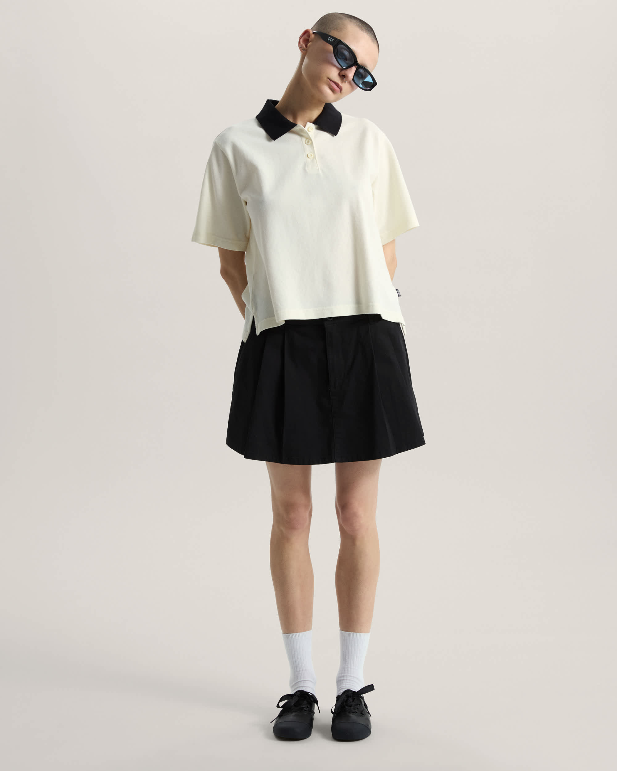 Swing Knit Polohemd VANS Wei ALT5