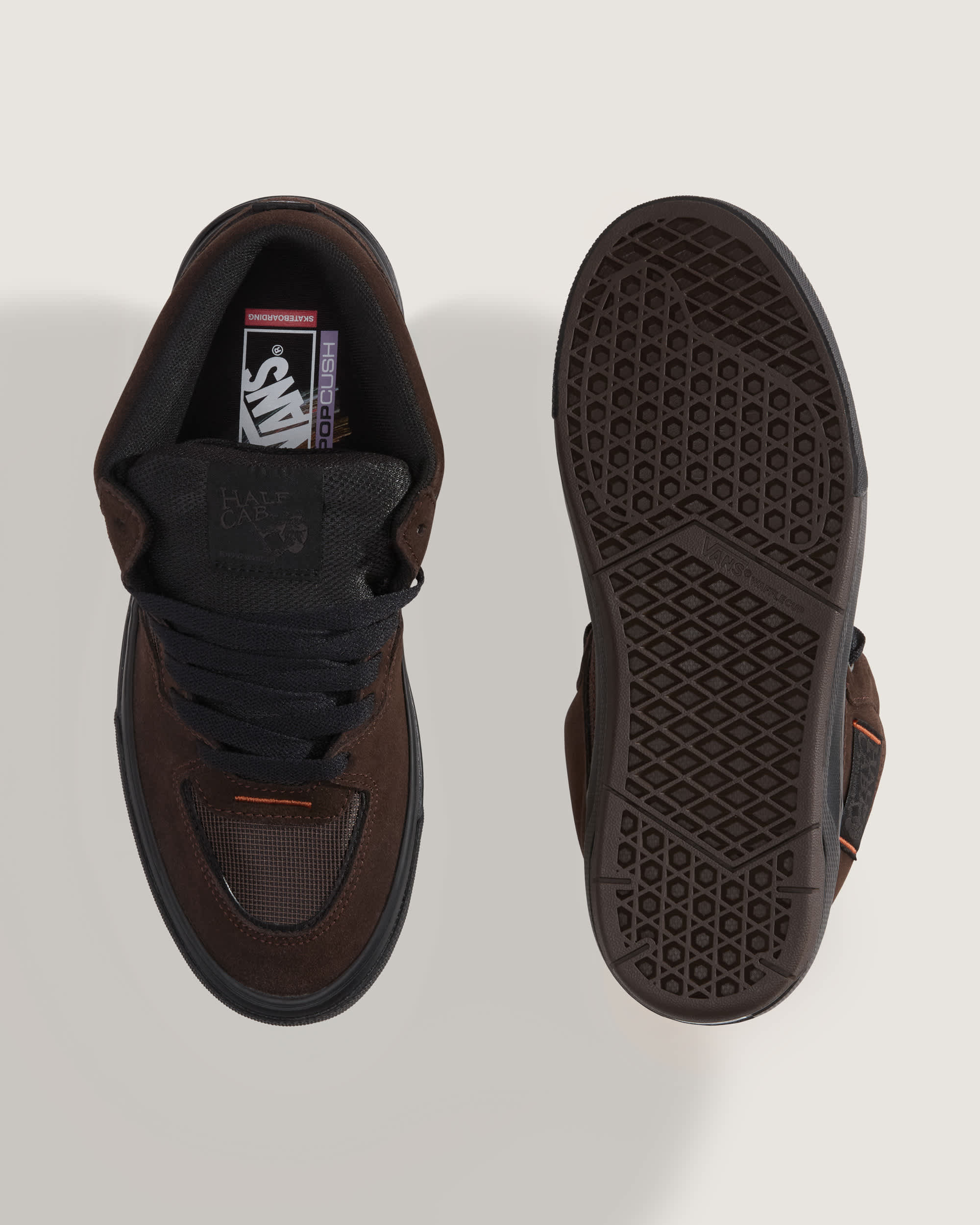 Chaussures Skate Half Cab Wafflecup VANS NoirMarron ALT2
