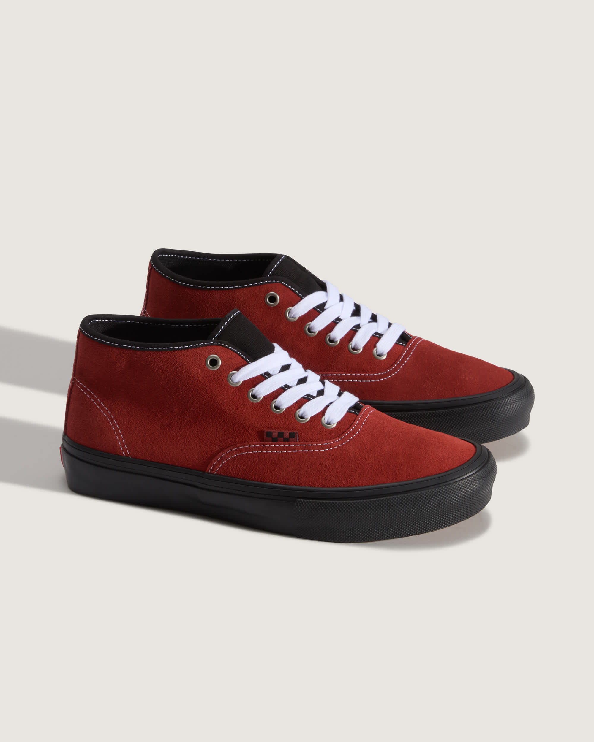 Skate Authentic Mid Schuhe VANS Rot ALT1