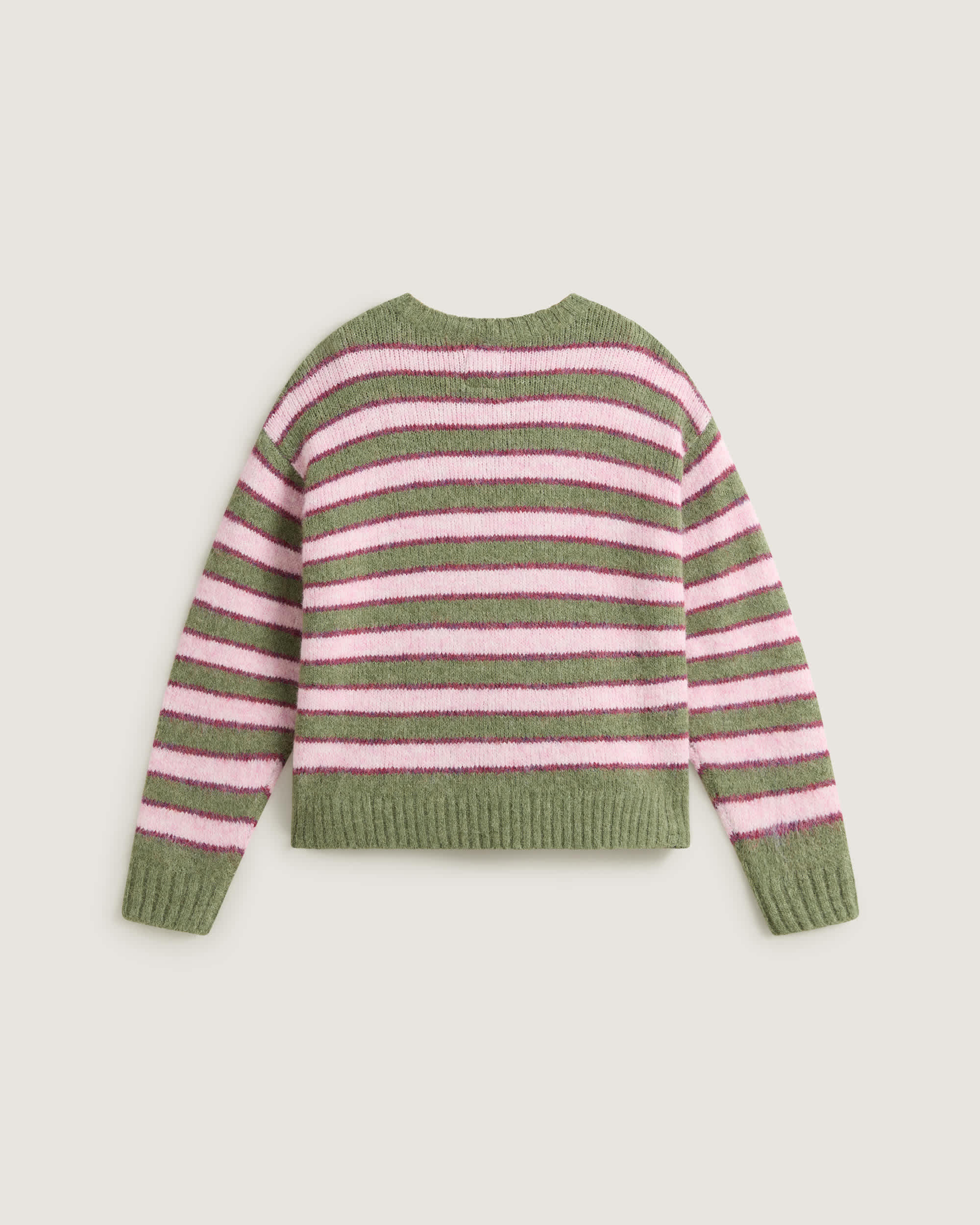 Rollins Stripe Sweater Green BalsamMystcMlbry VANS GreenPurple ALT1