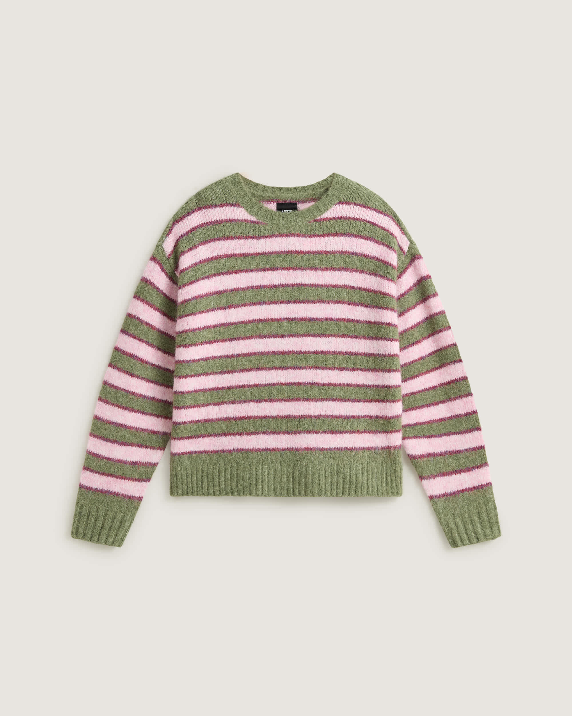 Rollins Stripe Sweater Green BalsamMystcMlbry VANS GreenPurple HERO