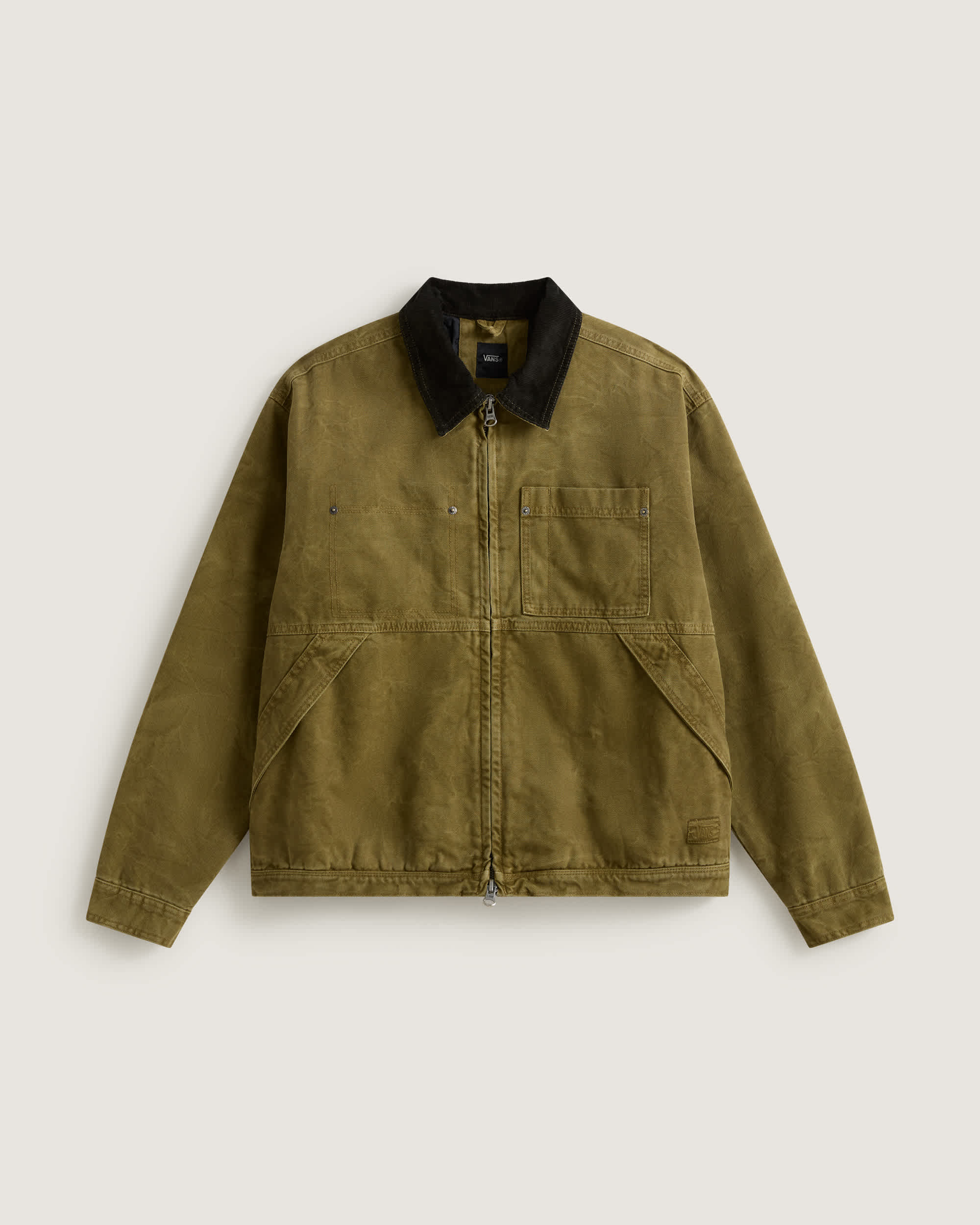 Nico Chore Canvas Jacket Olive Brown VANS Beige HERO