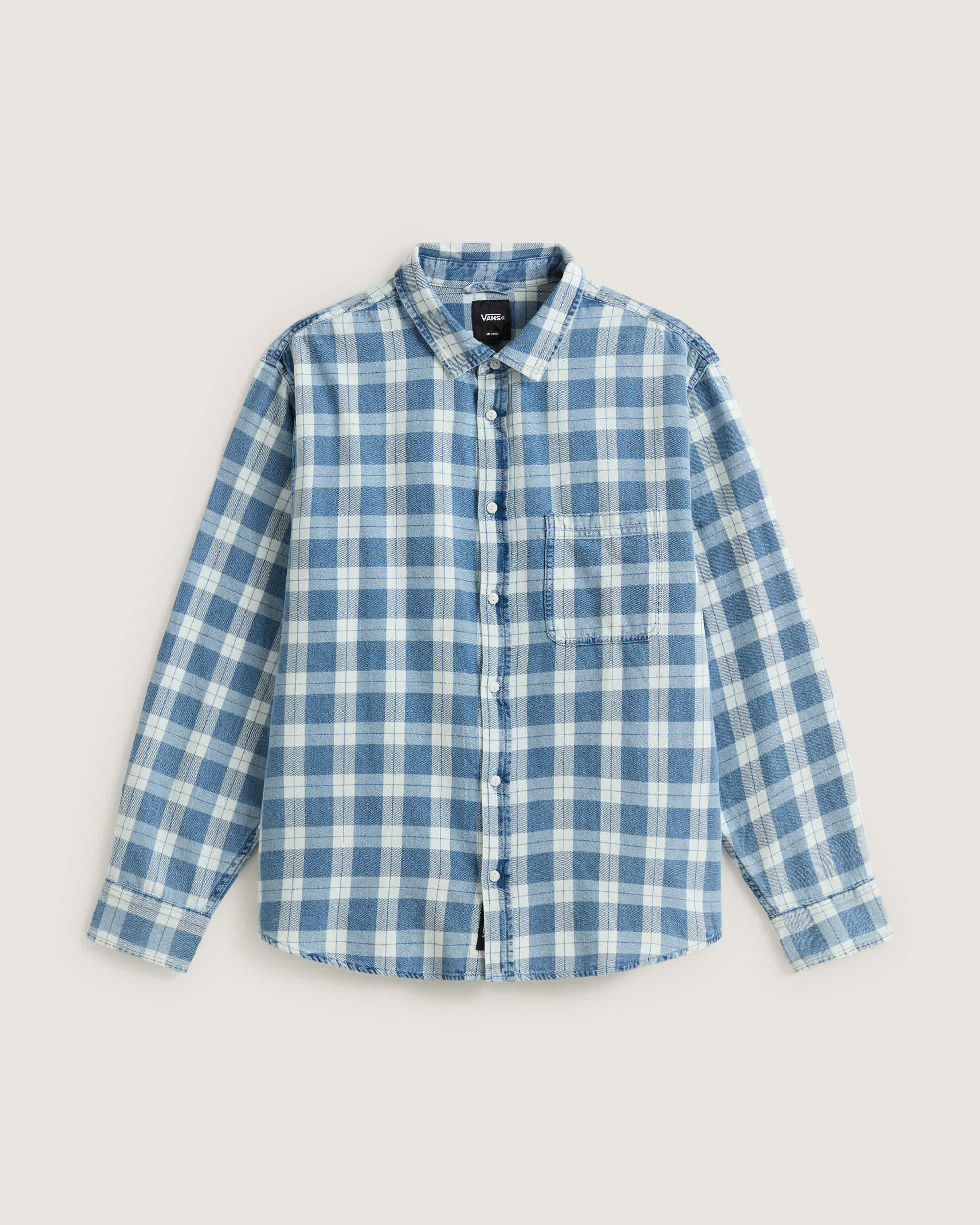 Camicia Oxford a maniche lunghe a tinta unita Lawson VANS Blu HERO