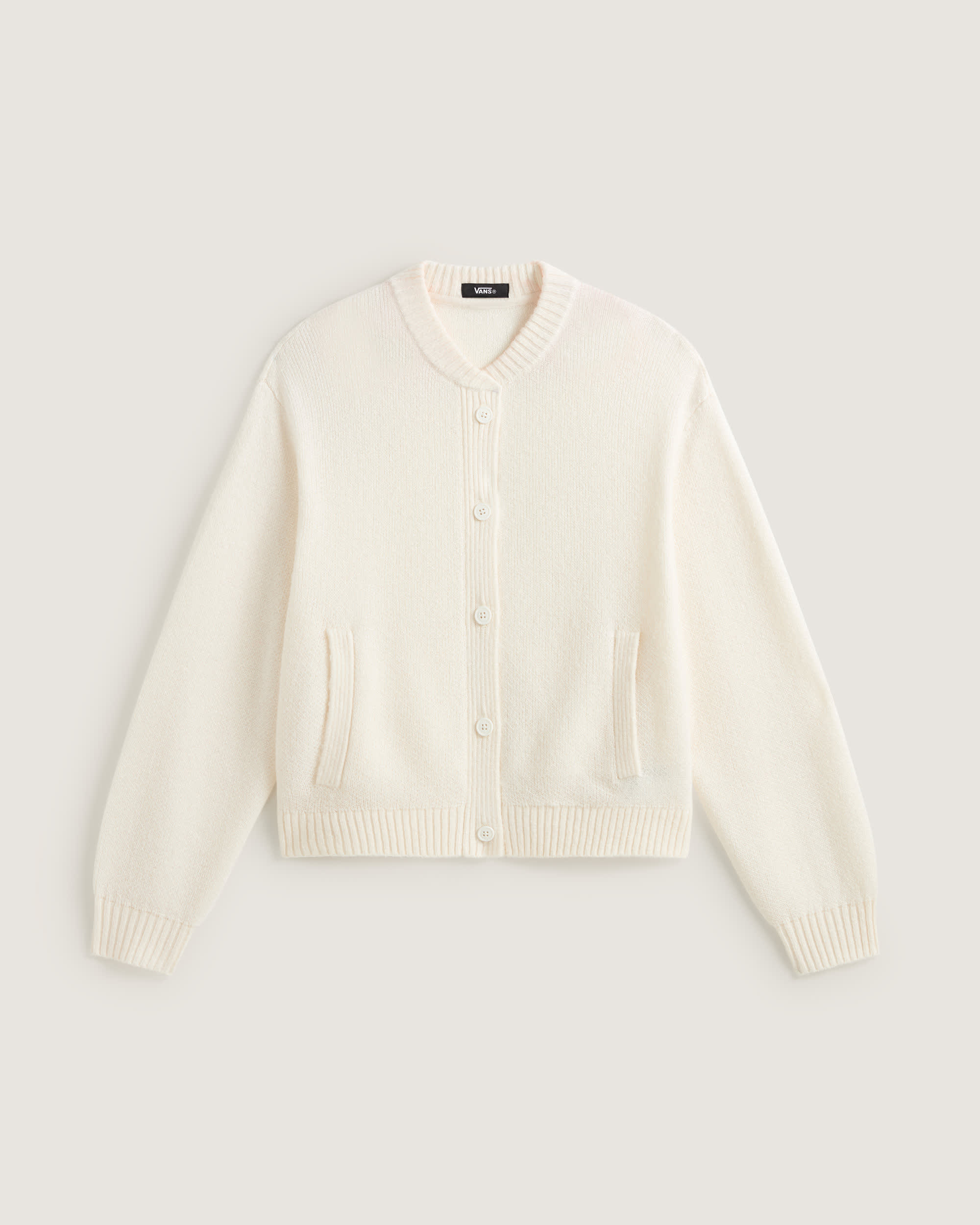 Gilet Teddy Round Neck VANS Blanc HERO