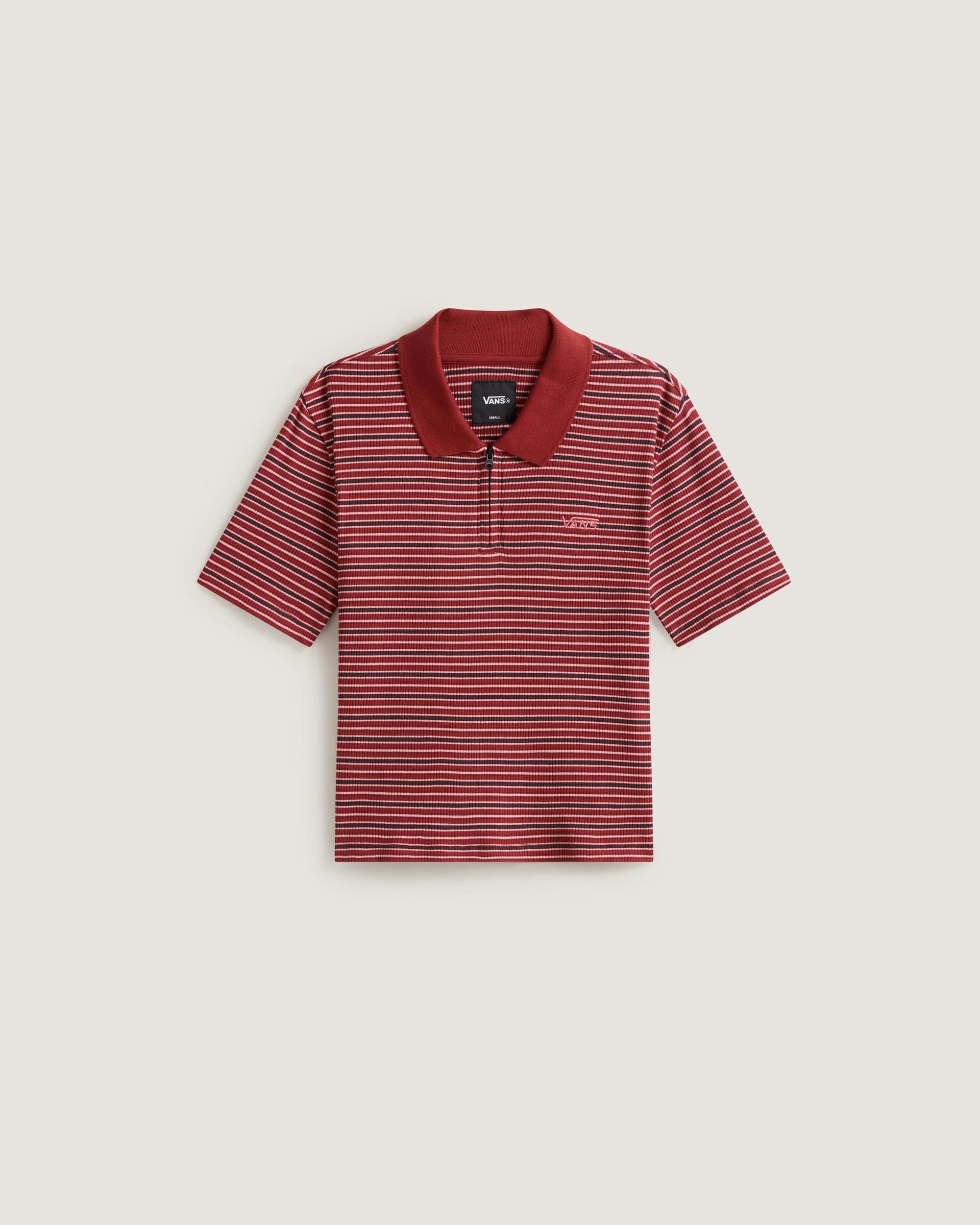 Polo Priscilla Stripe VANS Rouge HERO