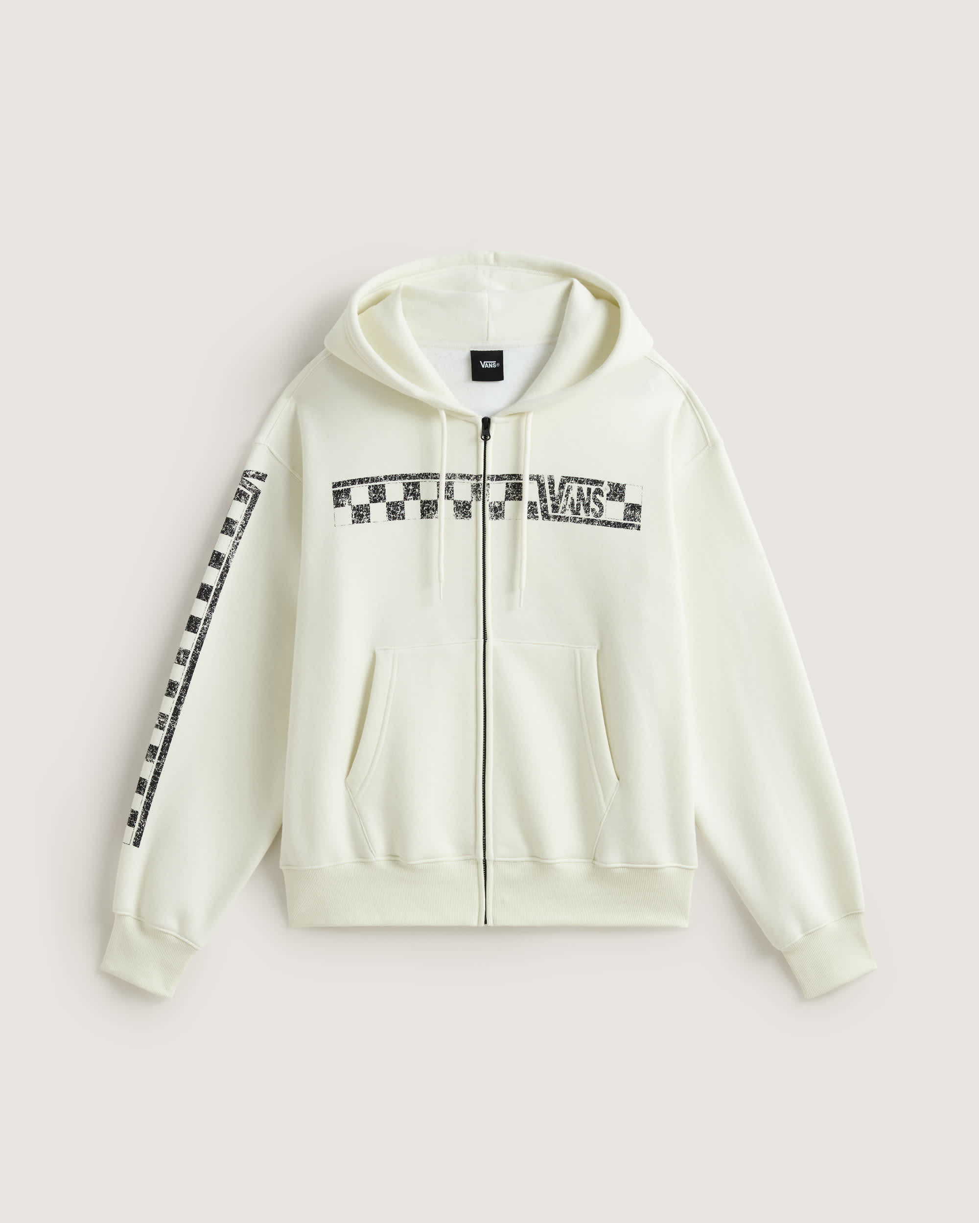 Sweat  capuche Vans Racing Full Zip VANS Blanc HERO