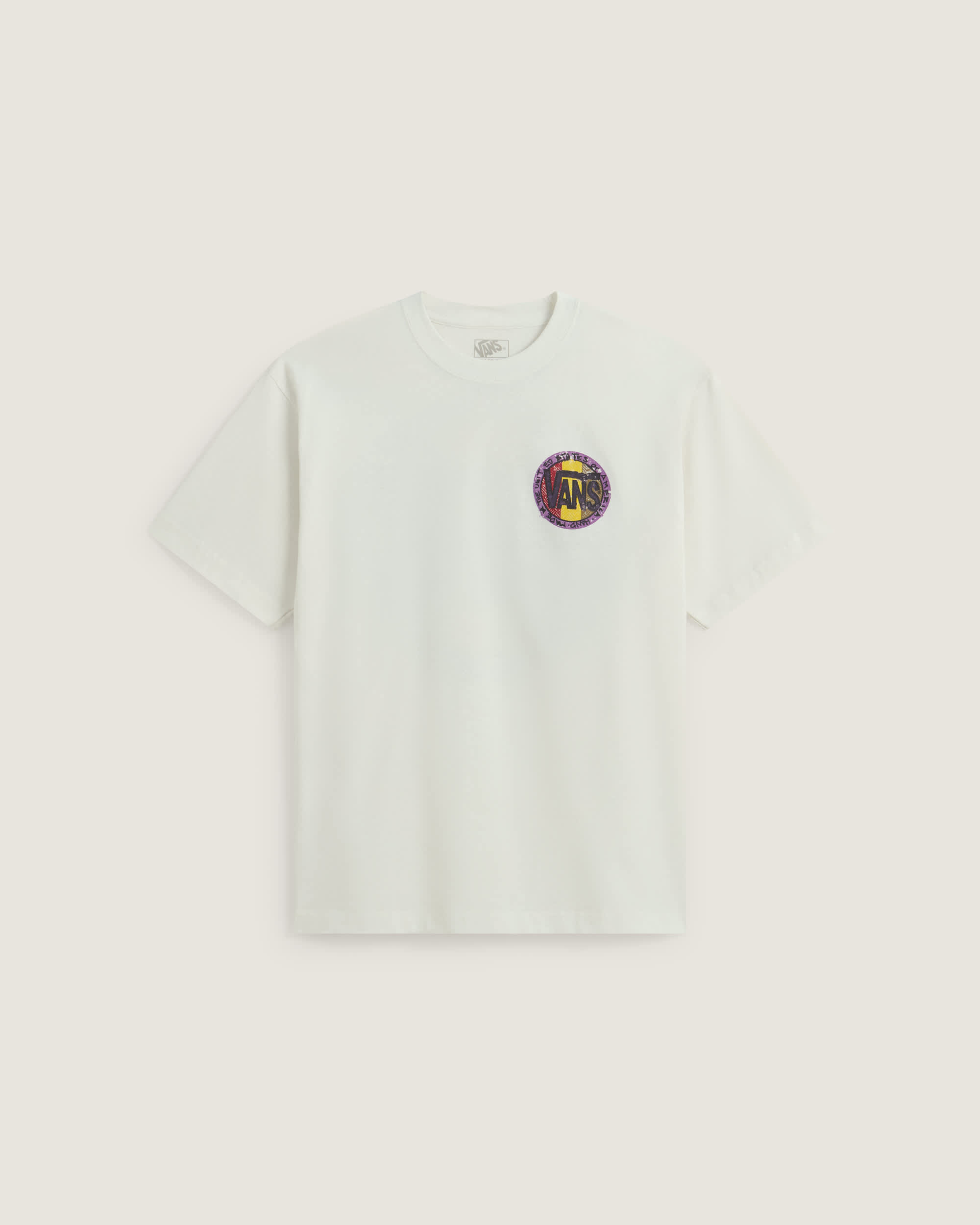 Blotched Circle SS Tee marshmallow VANS Bianco HERO