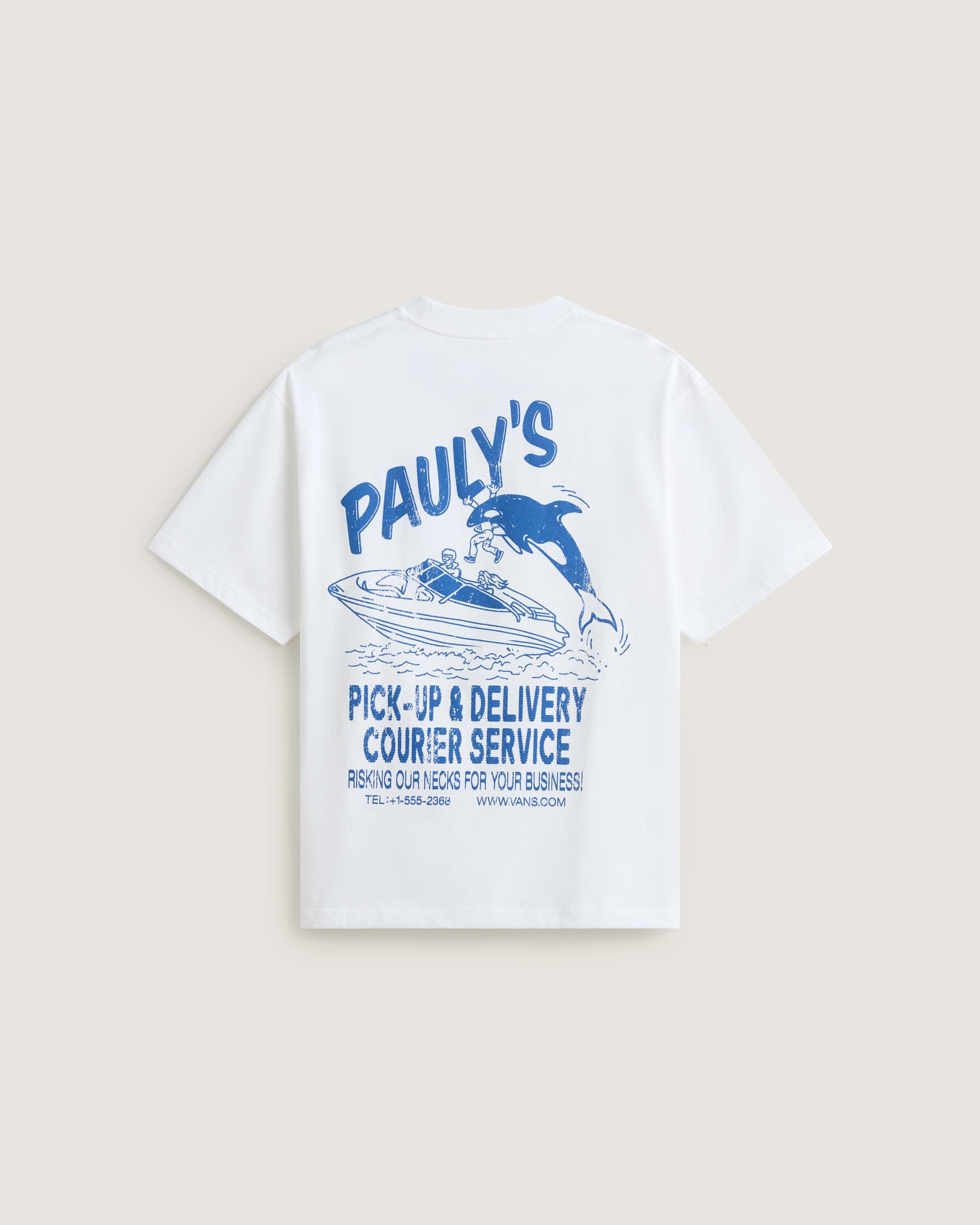 Camiseta Paulys Delivery VANS Blanco ALT1