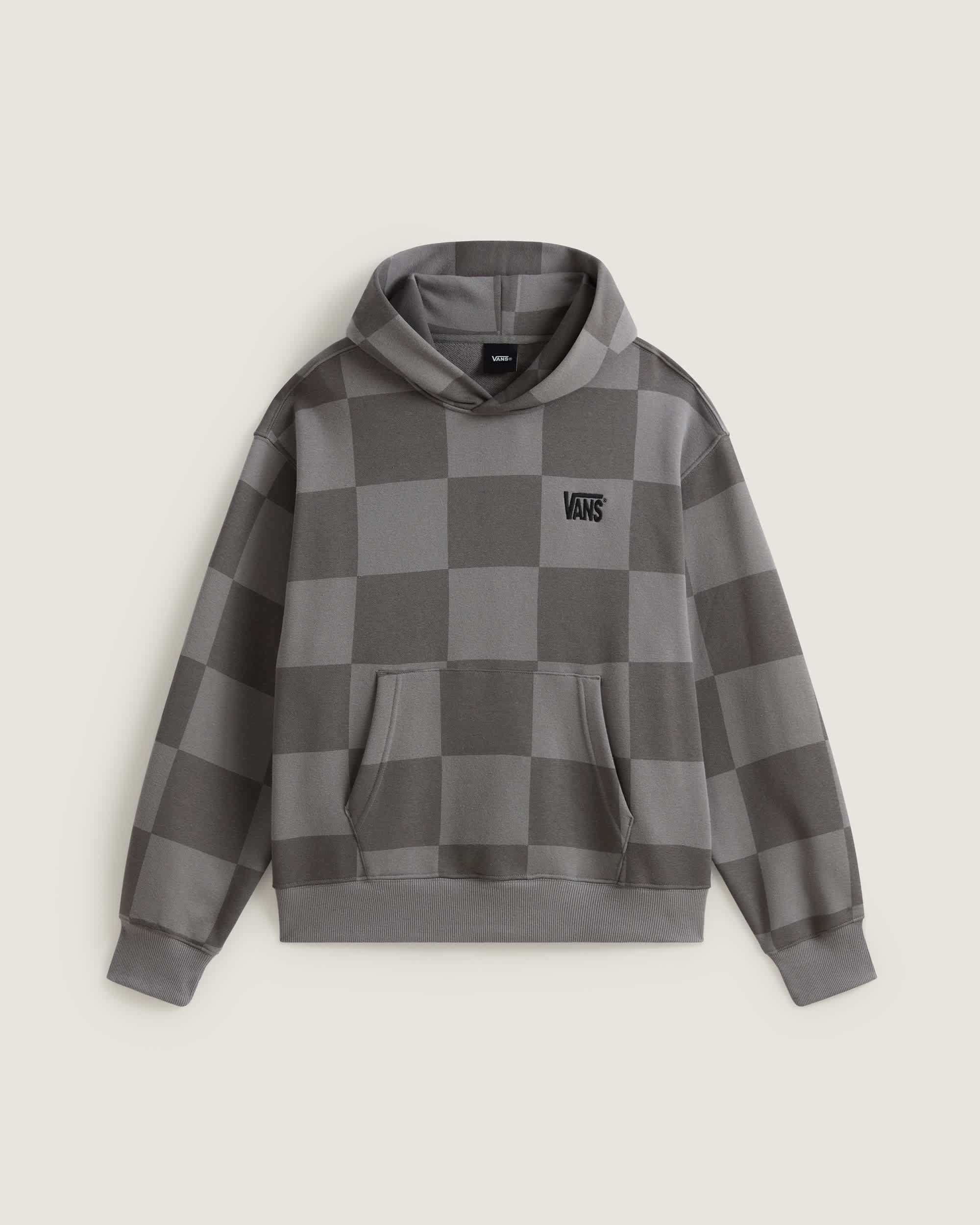 Sweat  capuche Stretch Logo Checkerboard VANS Gris HERO