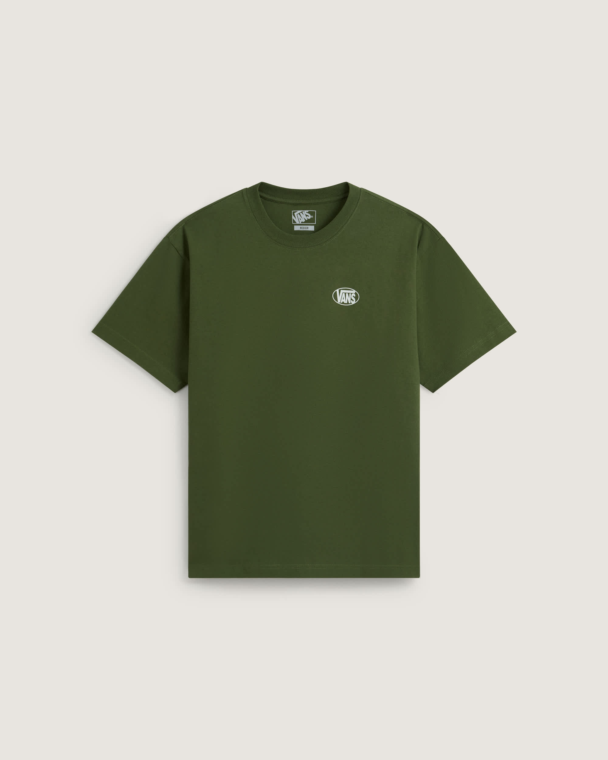 Oval Logo Loose SS Tee Green Balsam VANS Grn HERO