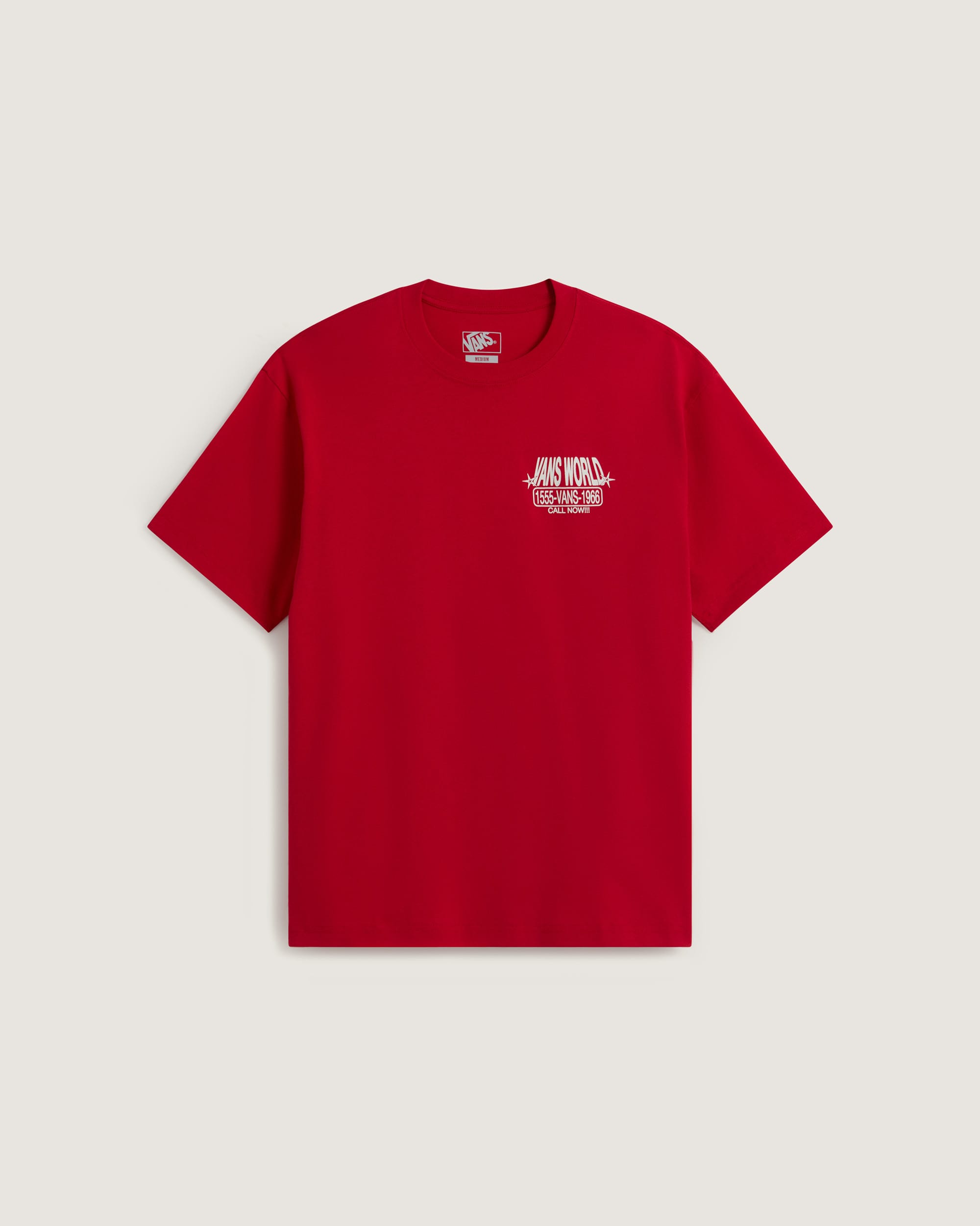 Vans World Intl SS Tee RACING RED VANS Red HERO