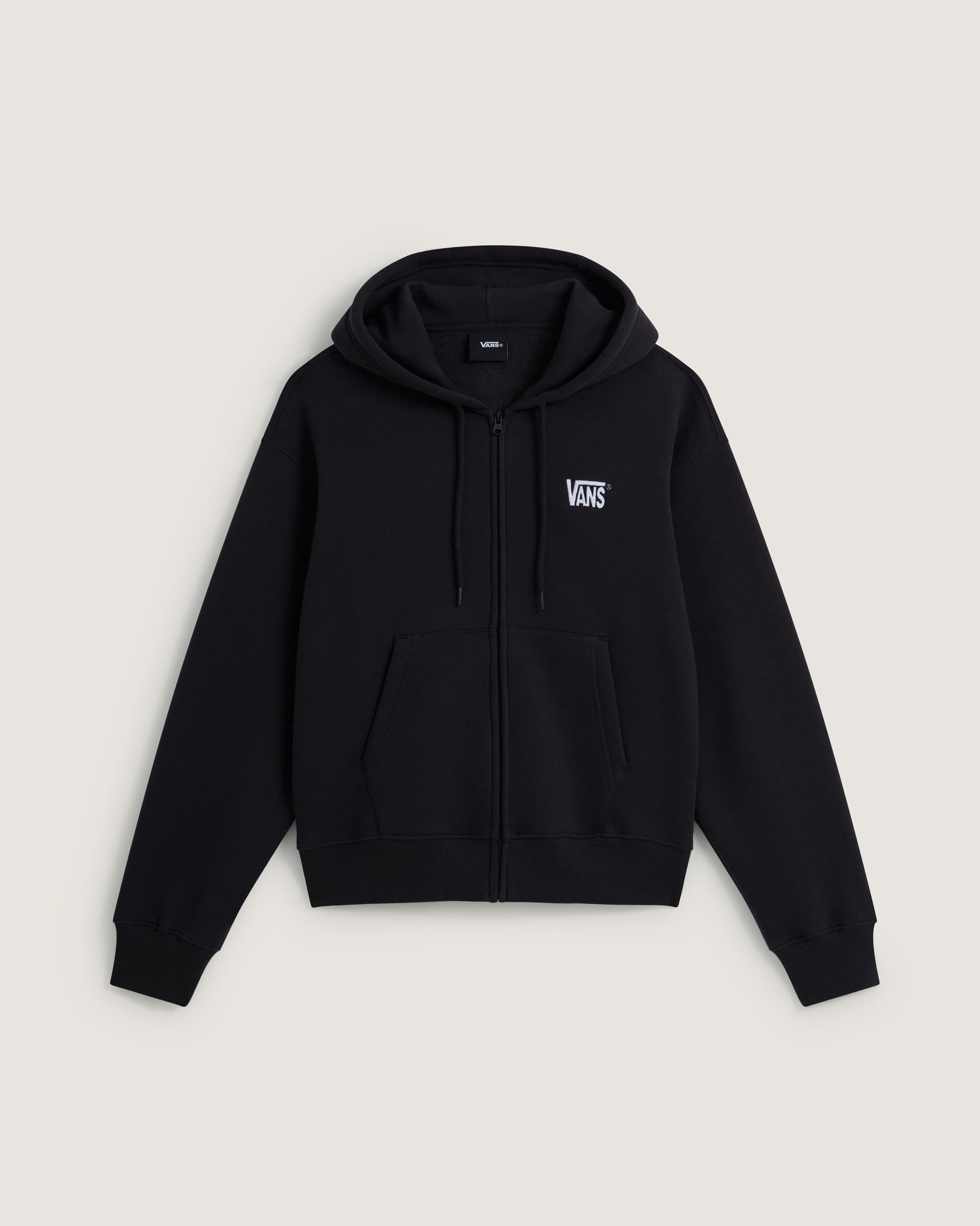 Bluza z kapturem Stretch Logo Zip Pullover VANS Czarny HERO
