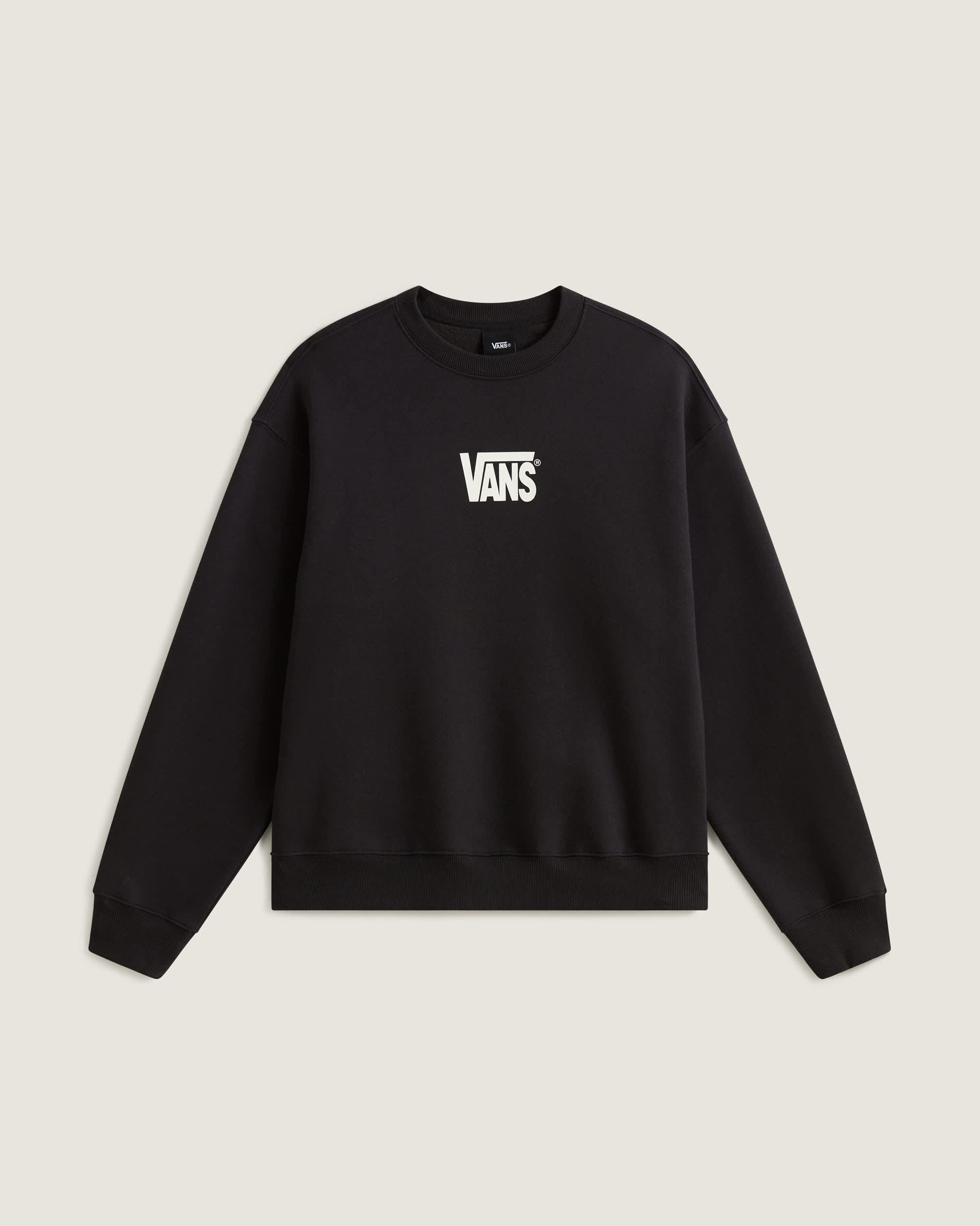 Stretch Logo Crew Sweatshirt VANS Black HERO