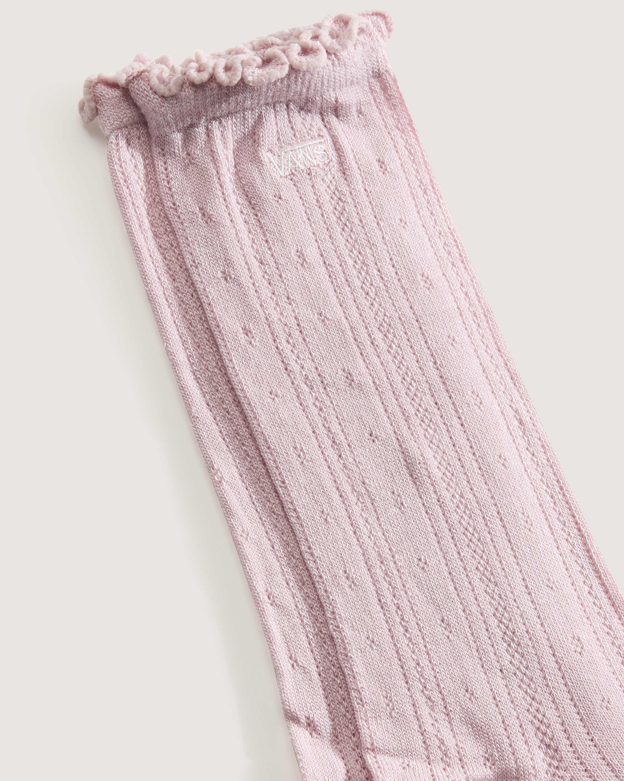 Pointelle Crew Socks VANS Pink ALT2