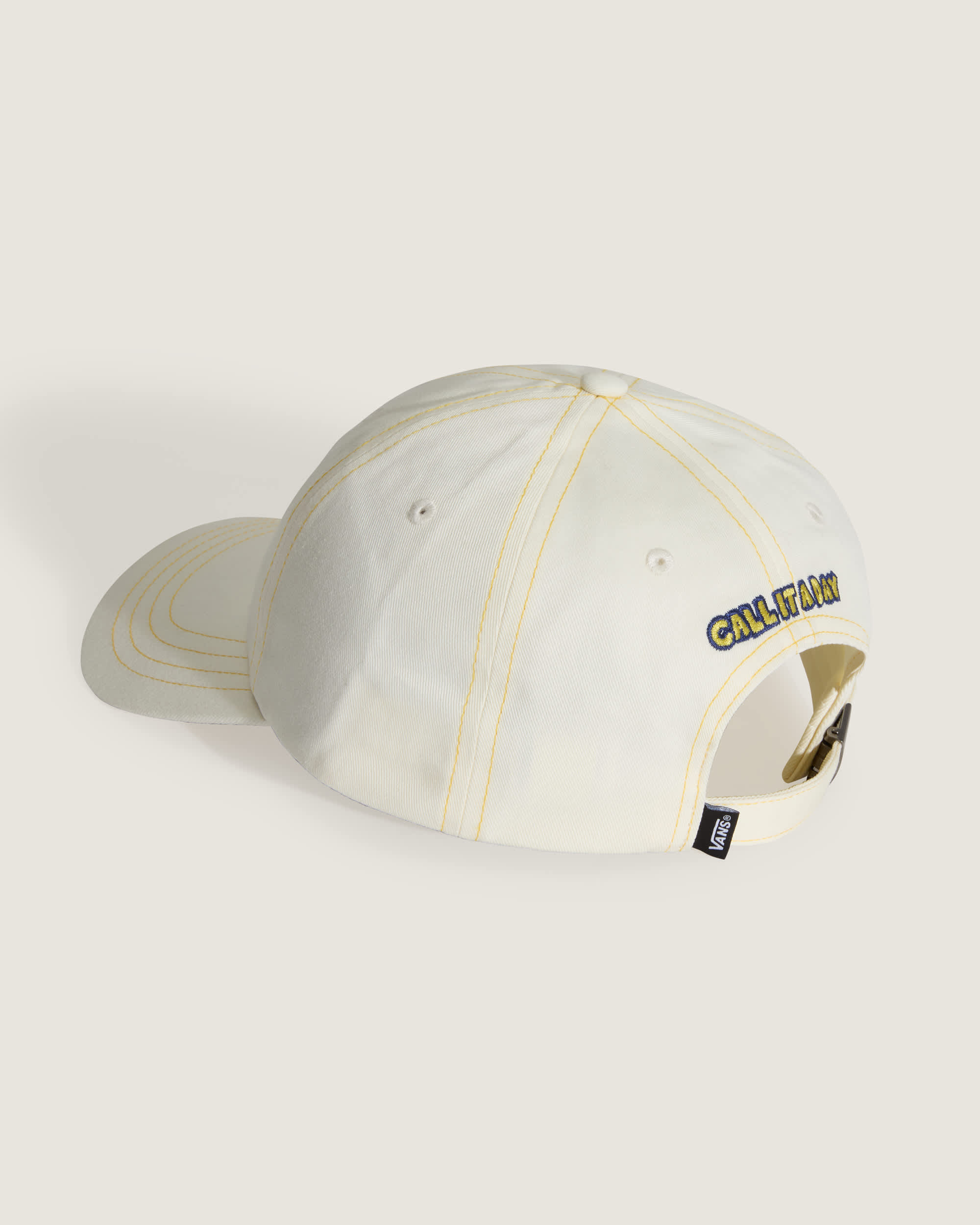 Call It A Day Curved Bill Jockey Hat VANS White ALT1