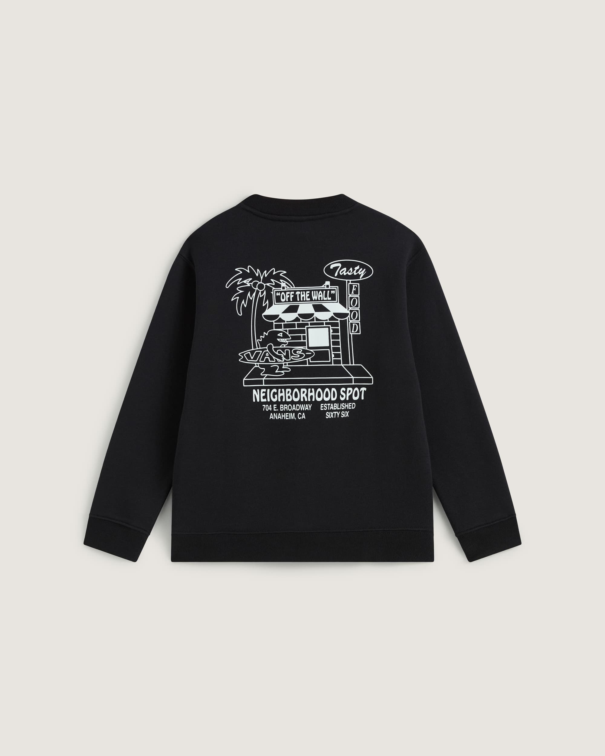 Dziecica bluza Food Spot Crew Pullover 814 lat VANS Czarny ALT1
