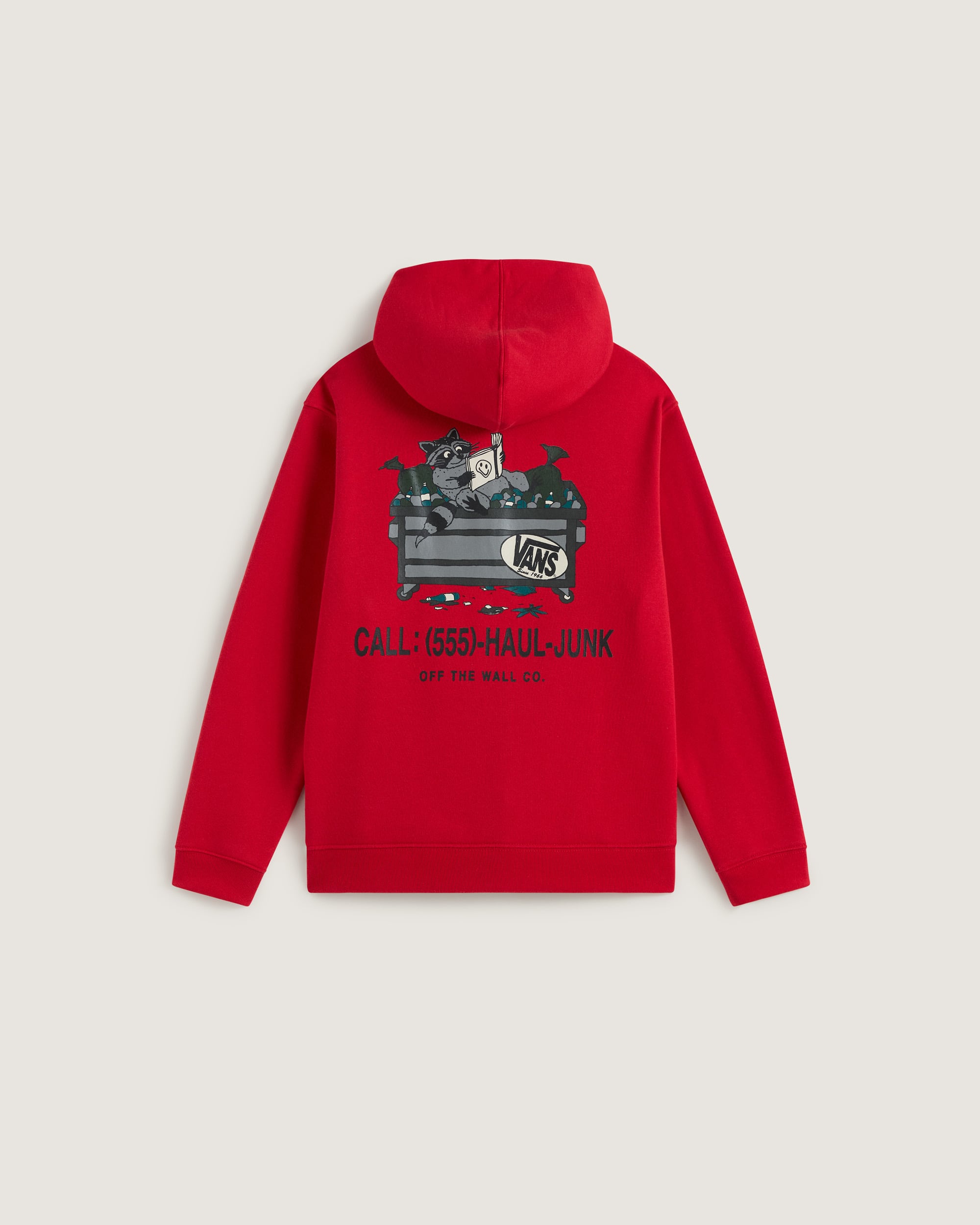 Kids Dumpster Raccoon Zip Hoodie 814 years VANS Red ALT1
