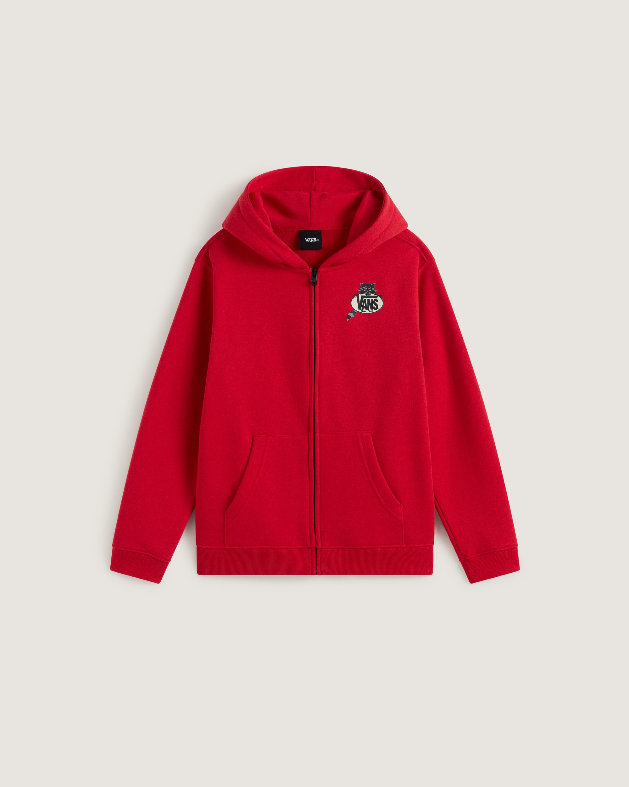 Kids Dumpster Raccoon Zip Hoodie 814 years VANS Red HERO