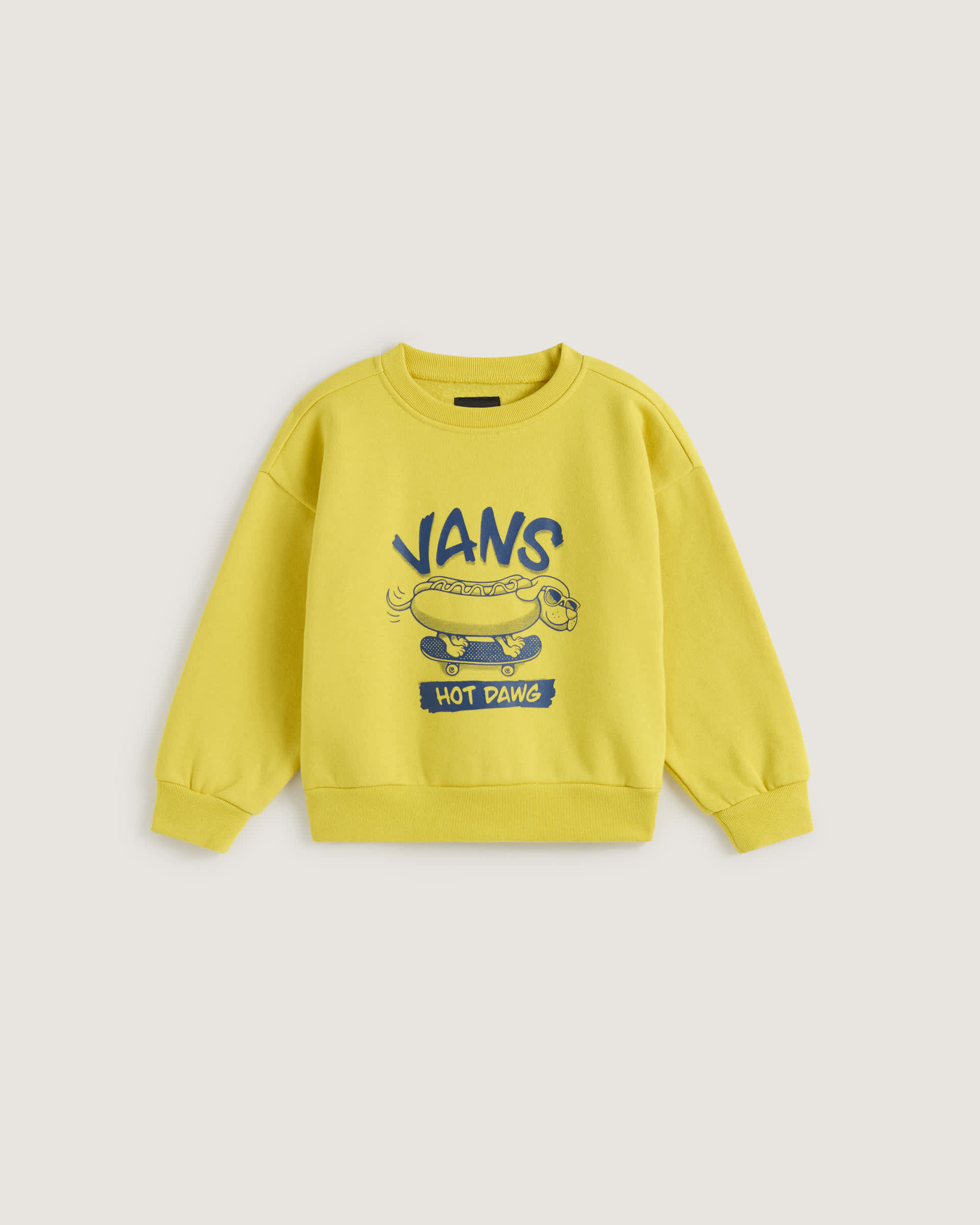 Kids Hot Dawg Crew Sweatshirt 28 years VANS Yellow HERO