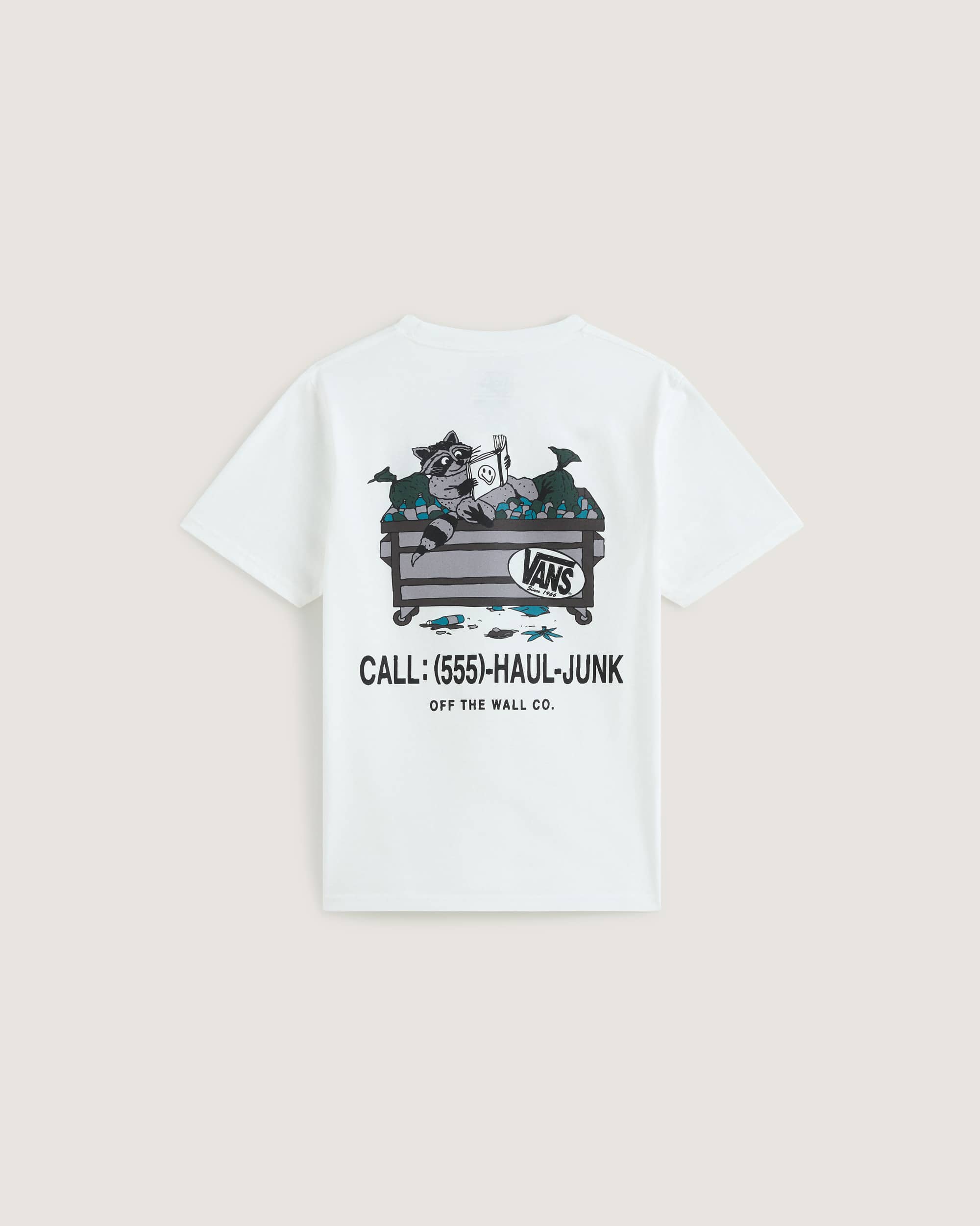 Kids Dumpster Raccoon TShirt 814 years VANS White ALT1