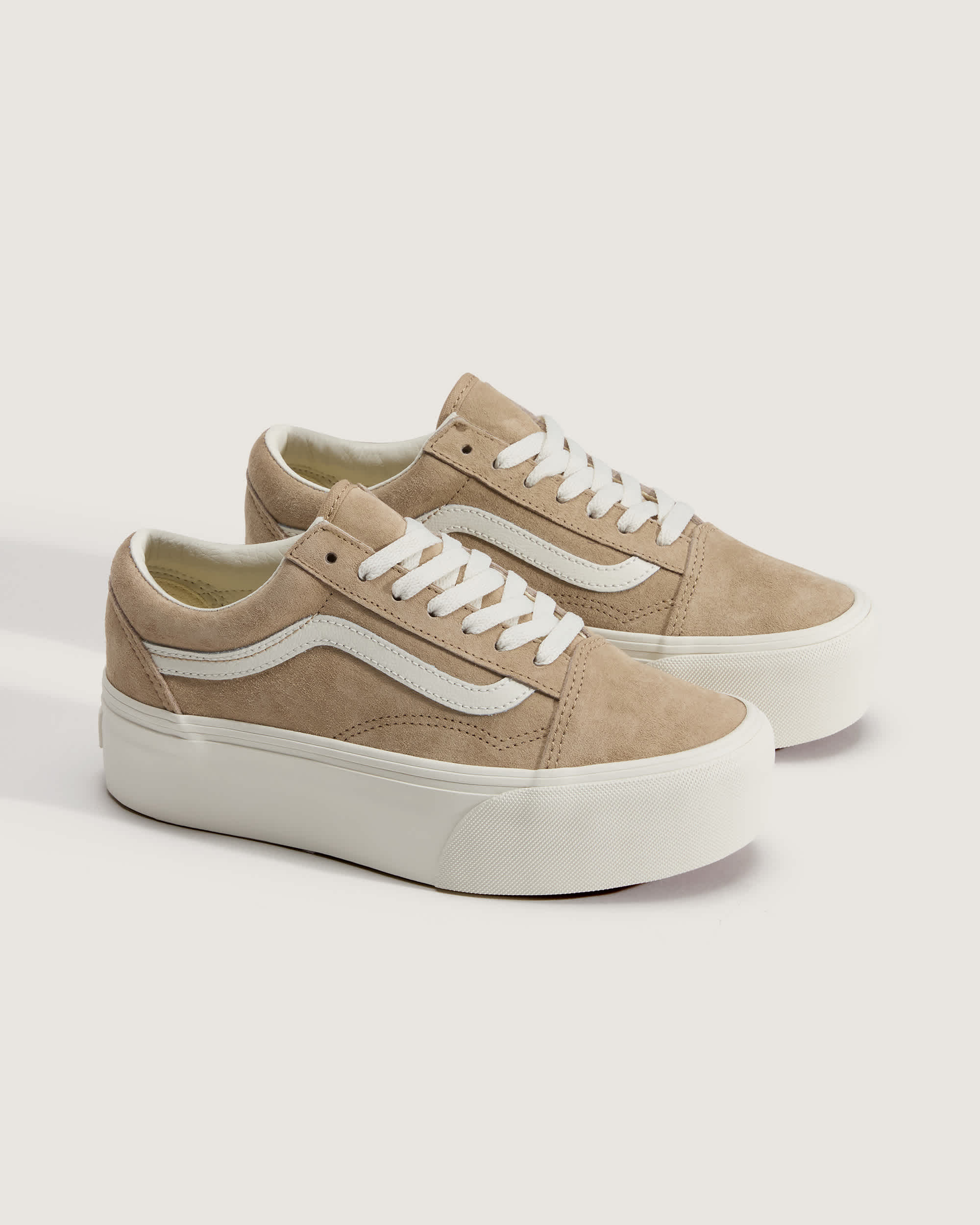 Chaussures Old Skool Platform VANS Beige ALT1